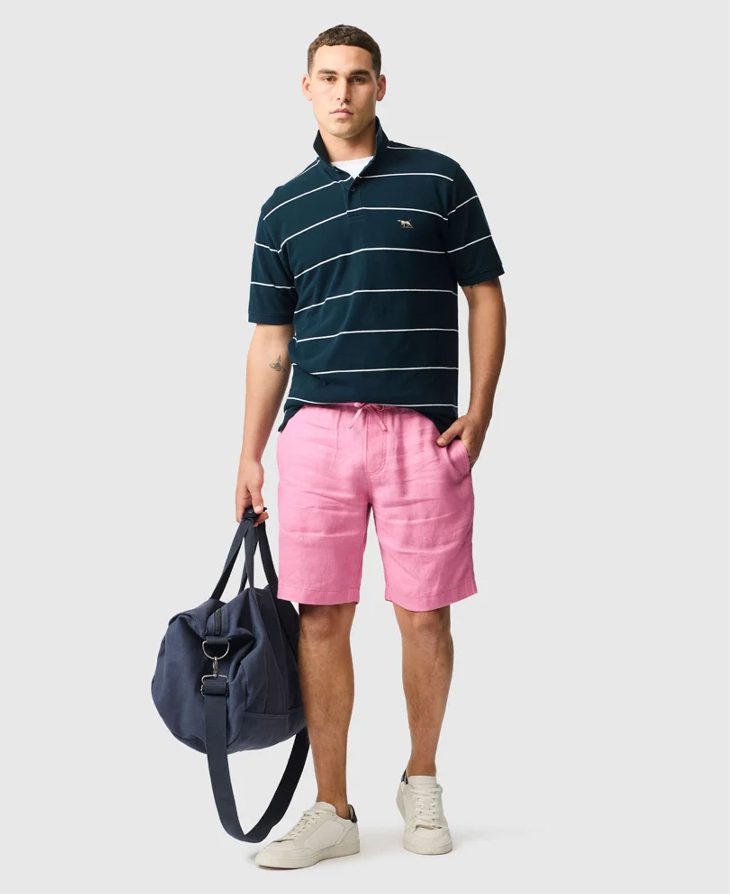 Linen 9" Resort Short - Geranium