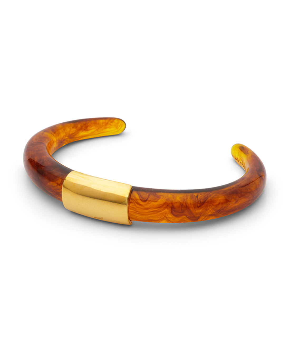 Tortoise Shell Resin Bracelet - Tortoise Shell Resin