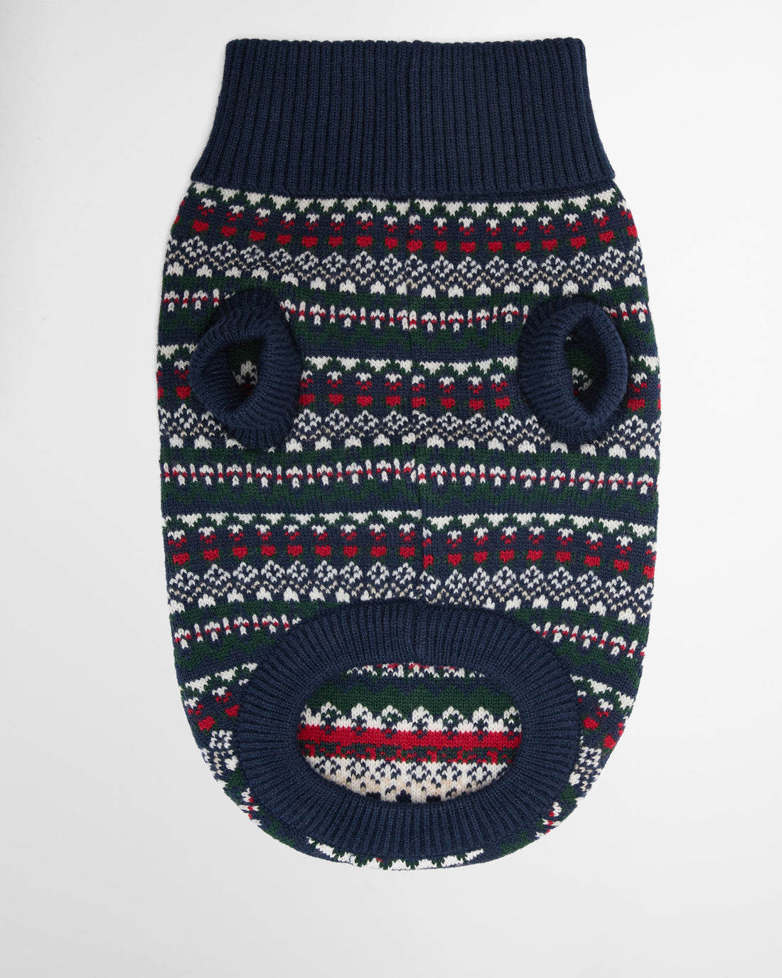 Marlow Fairisle Dog Jumper - Navy Festive