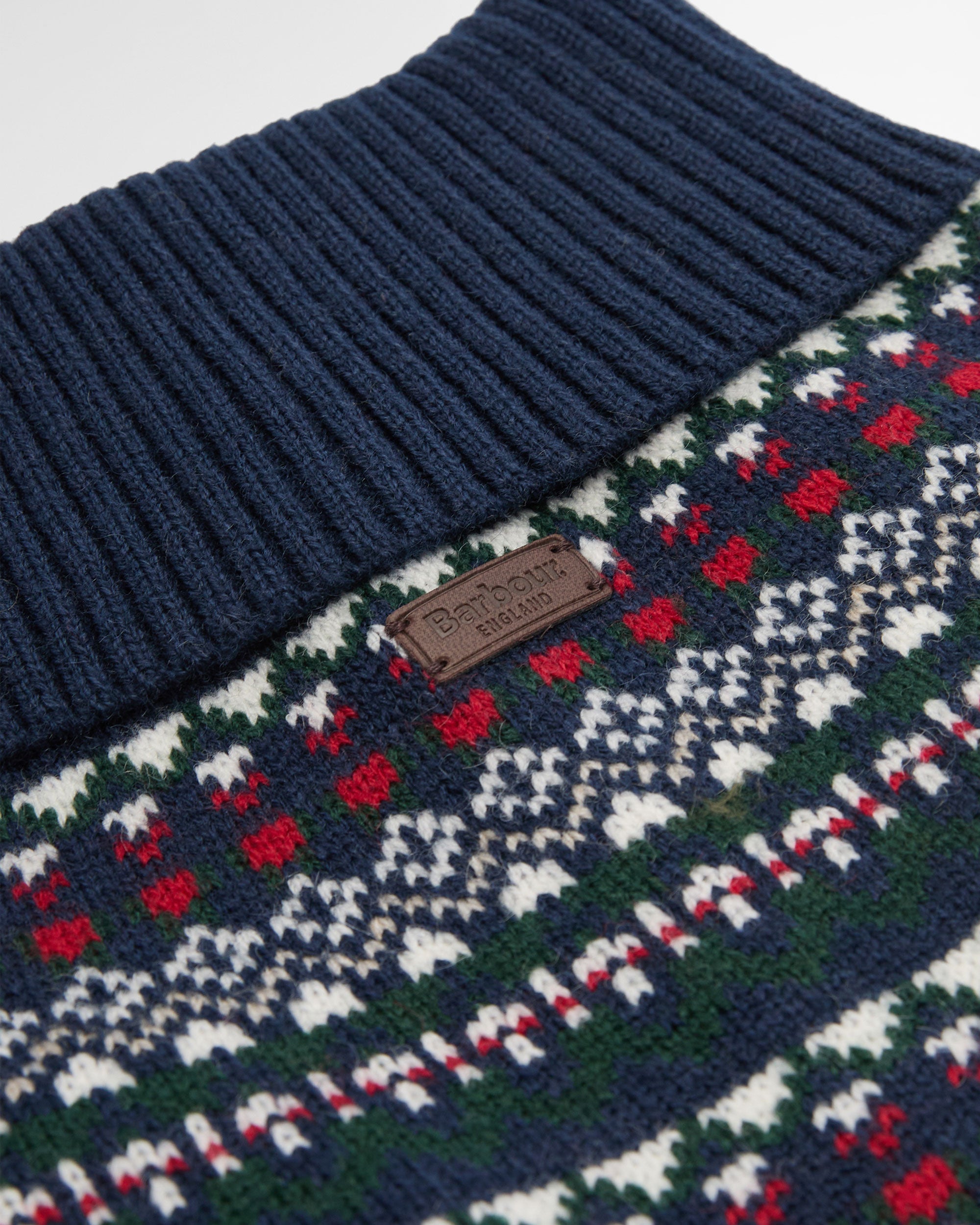 Marlow Fairisle Dog Jumper - Navy Festive