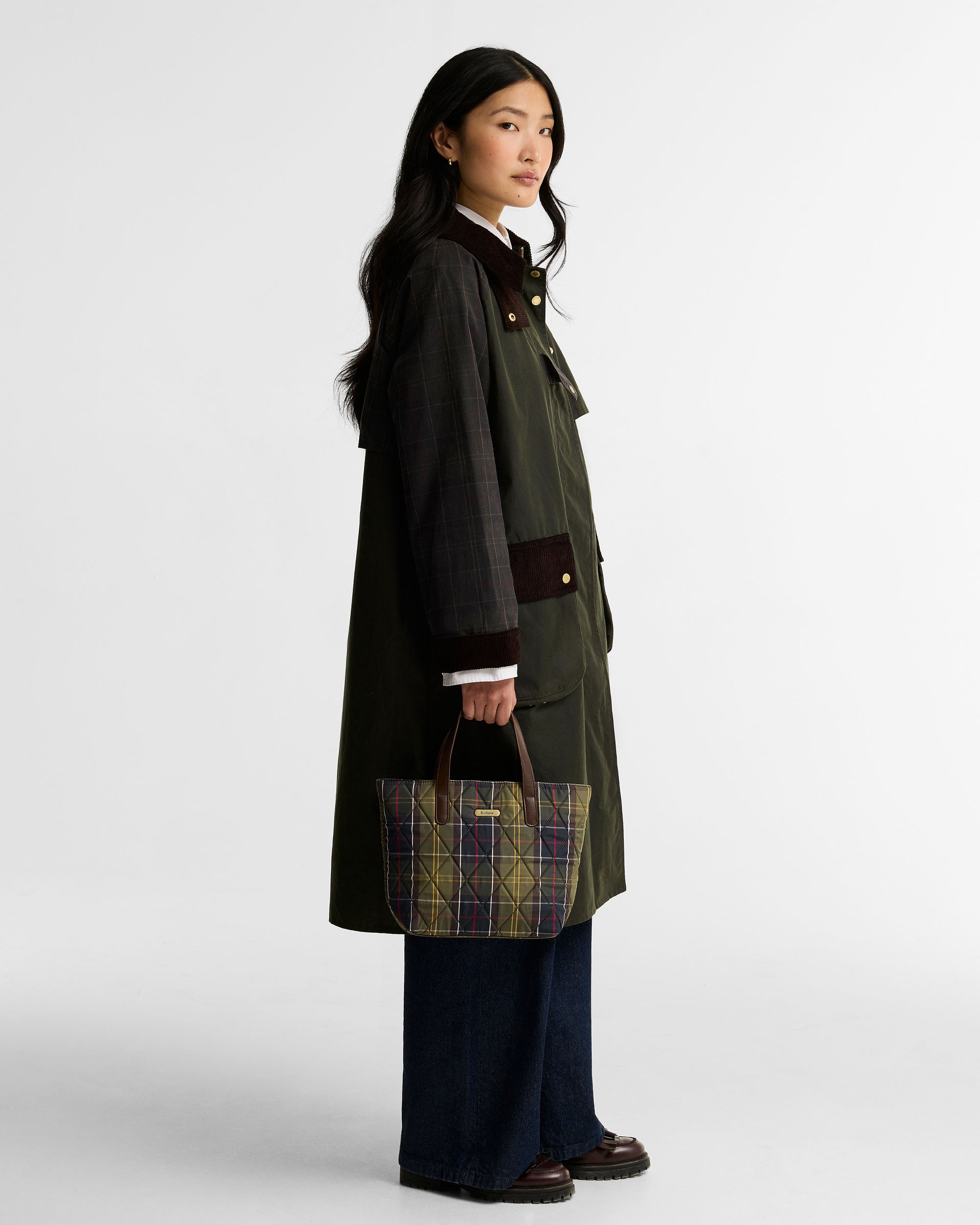 Mini Quilted Tote Bag - Classic Tartan