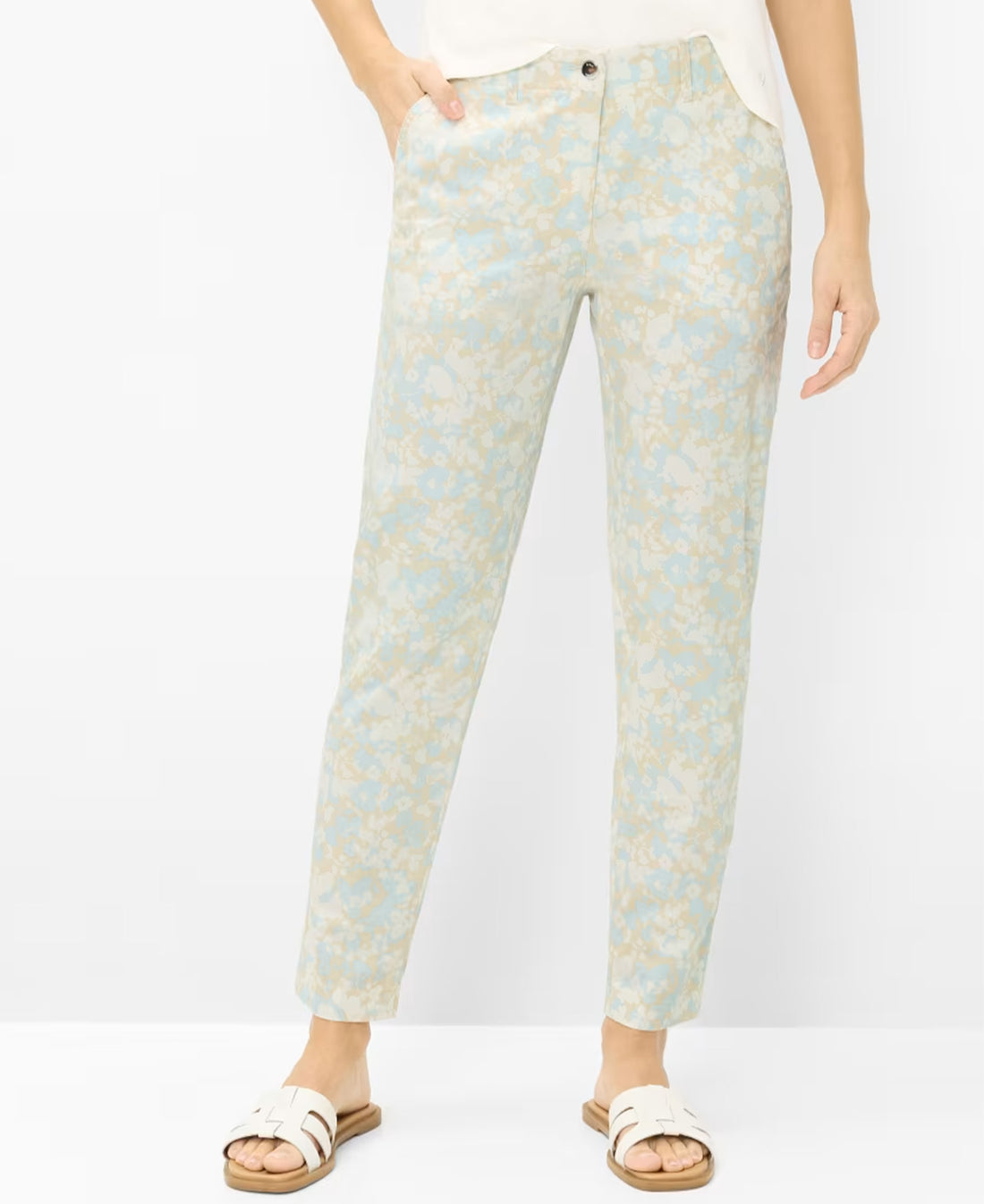 Maron S Stretch Capri - Vintage Blue