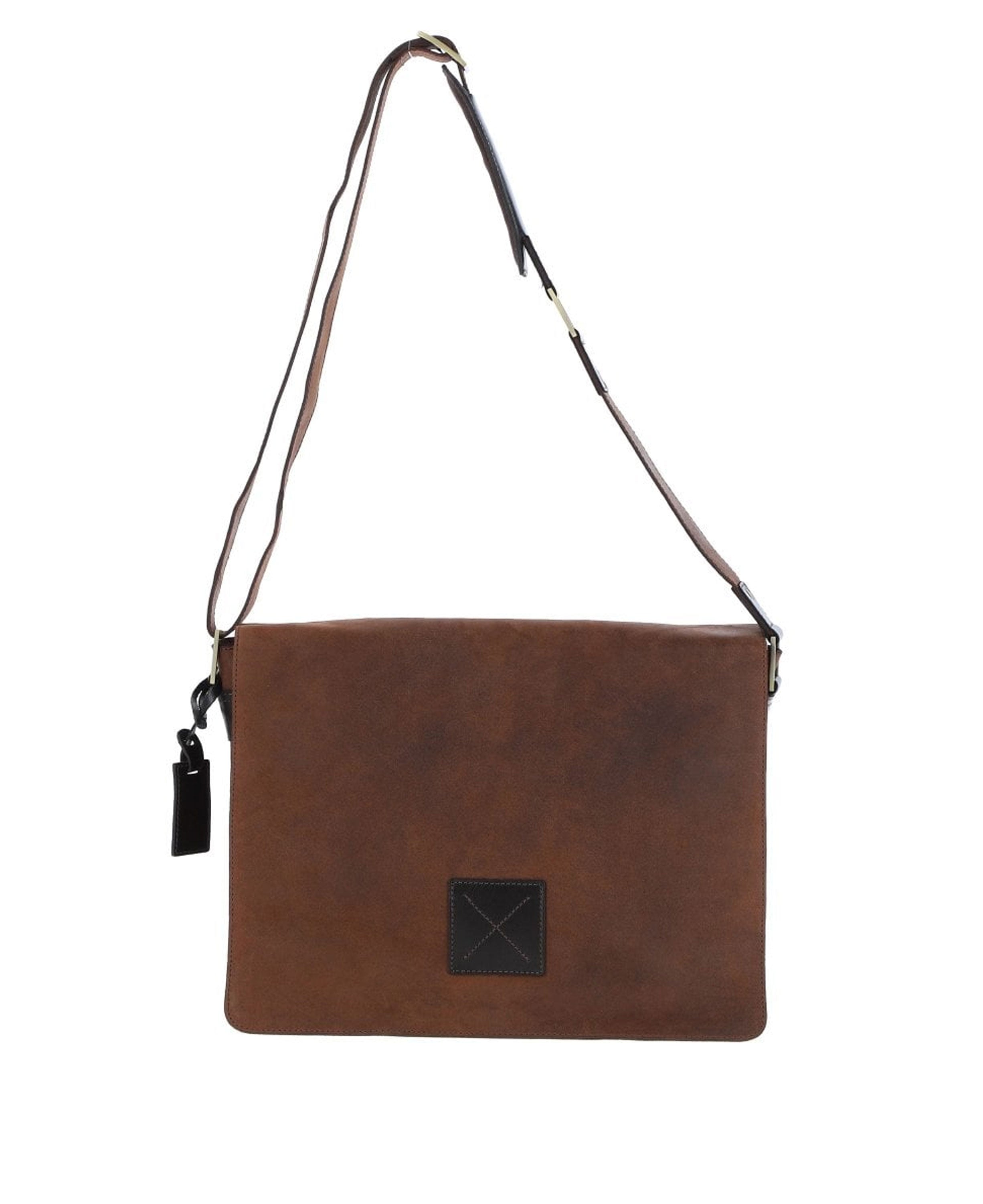 Oxford Peter Large Messenger Bag - Mud Brown