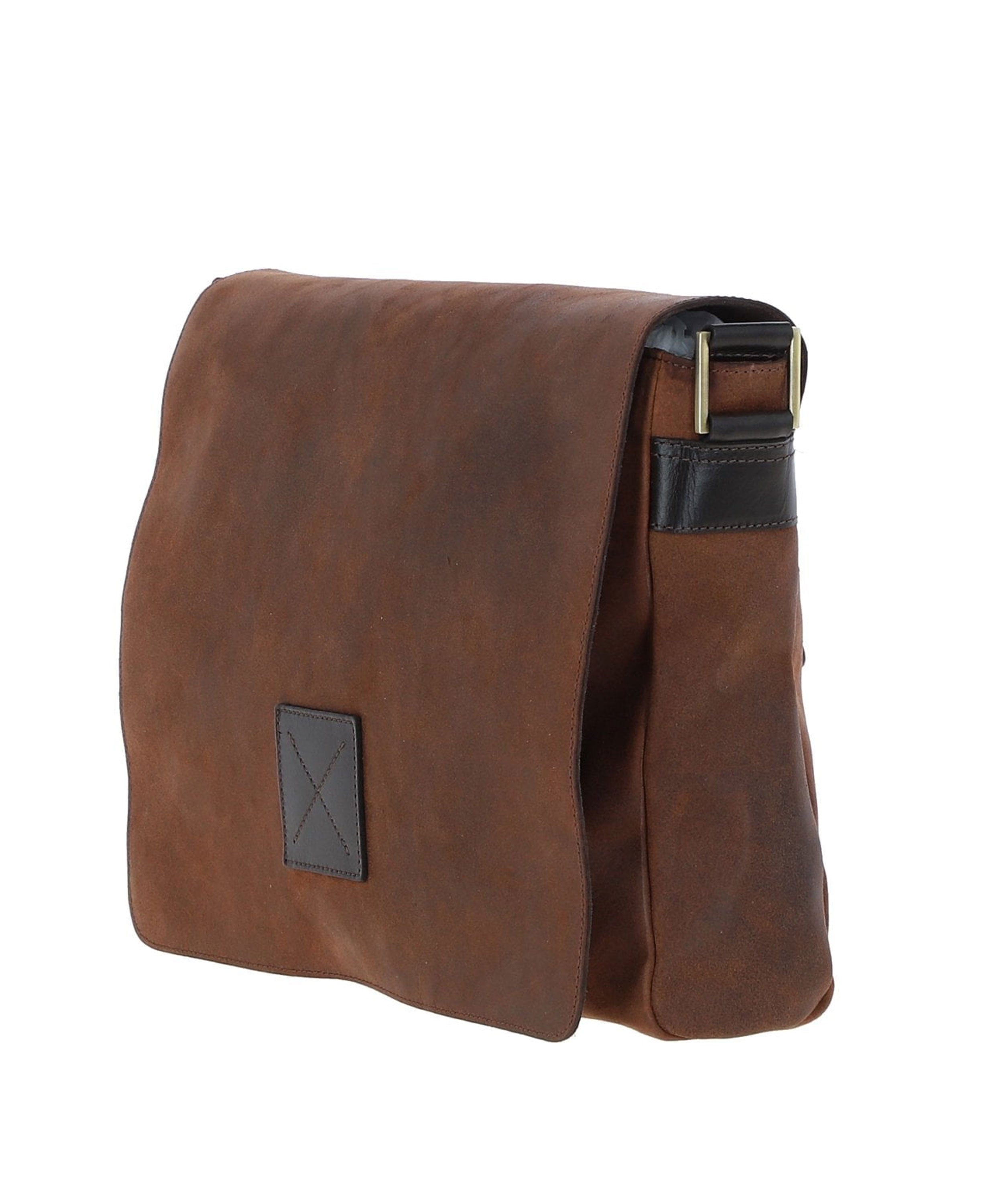 Oxford Peter Large Messenger Bag - Mud Brown