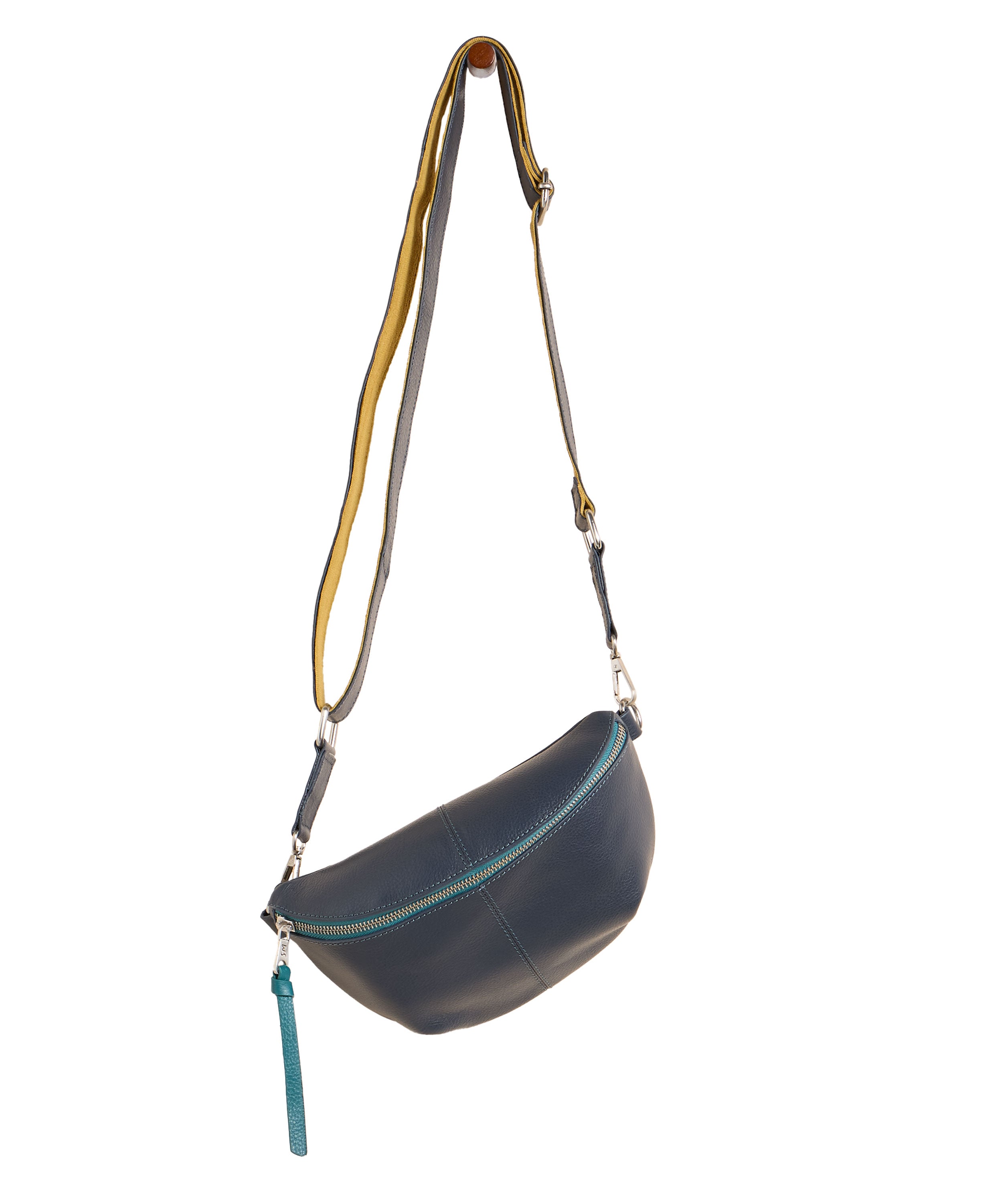 Mini Sebby Leather Sling Bag - Navy Multi