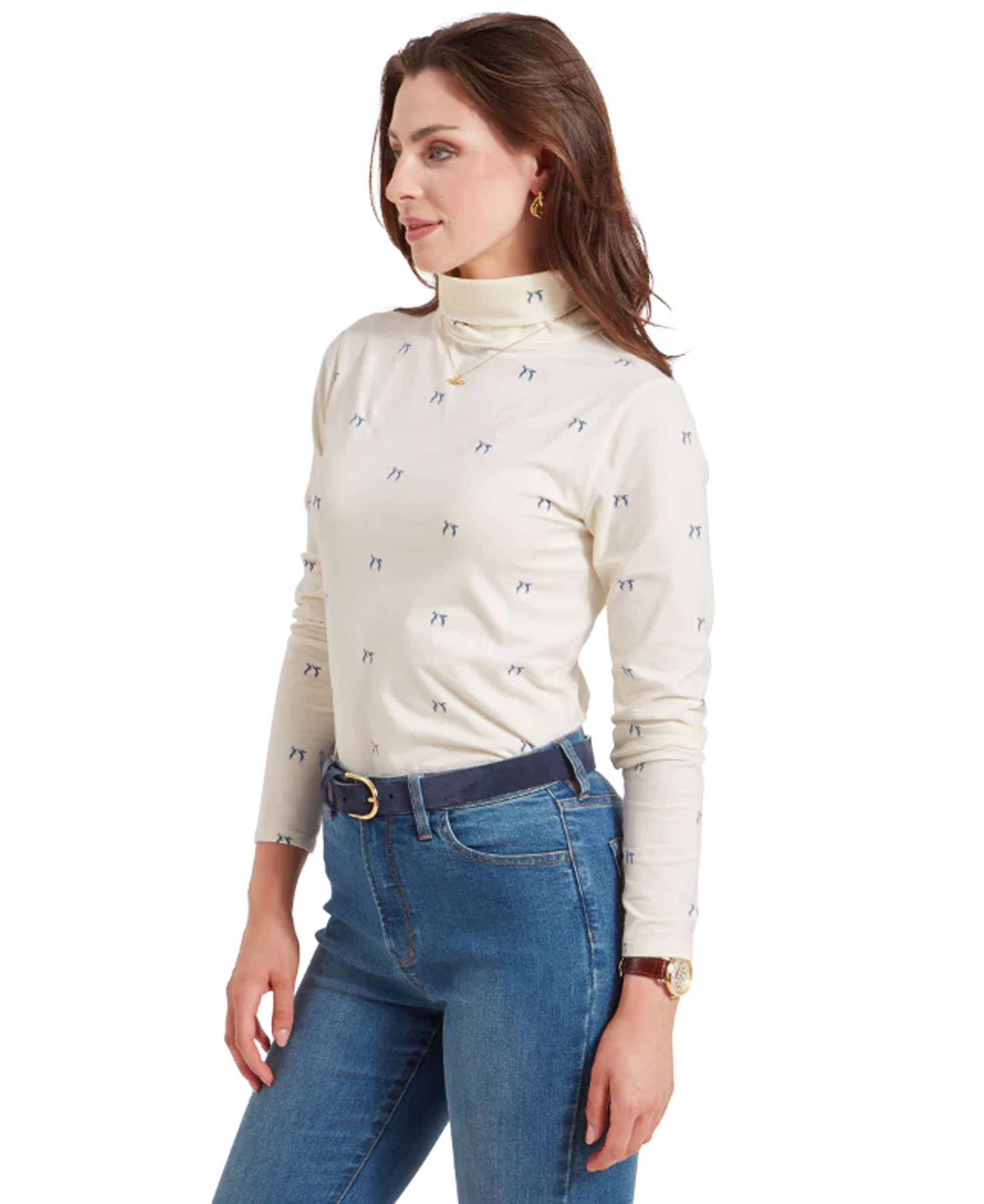 Malham Top - Vintage Navy Hare