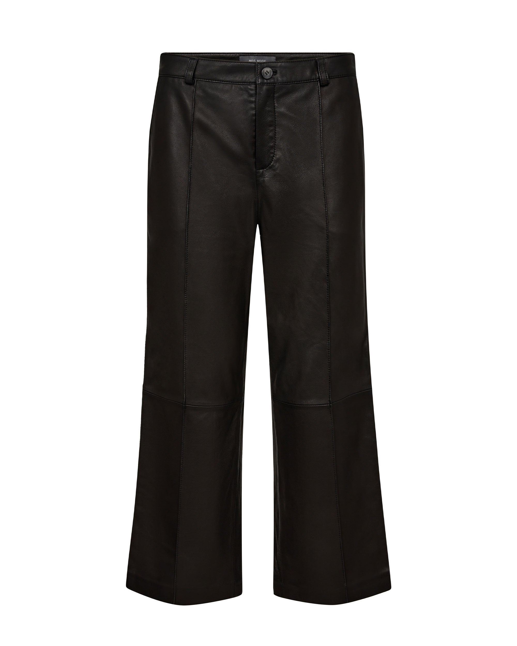 Como Leather Pant Cropped - Black