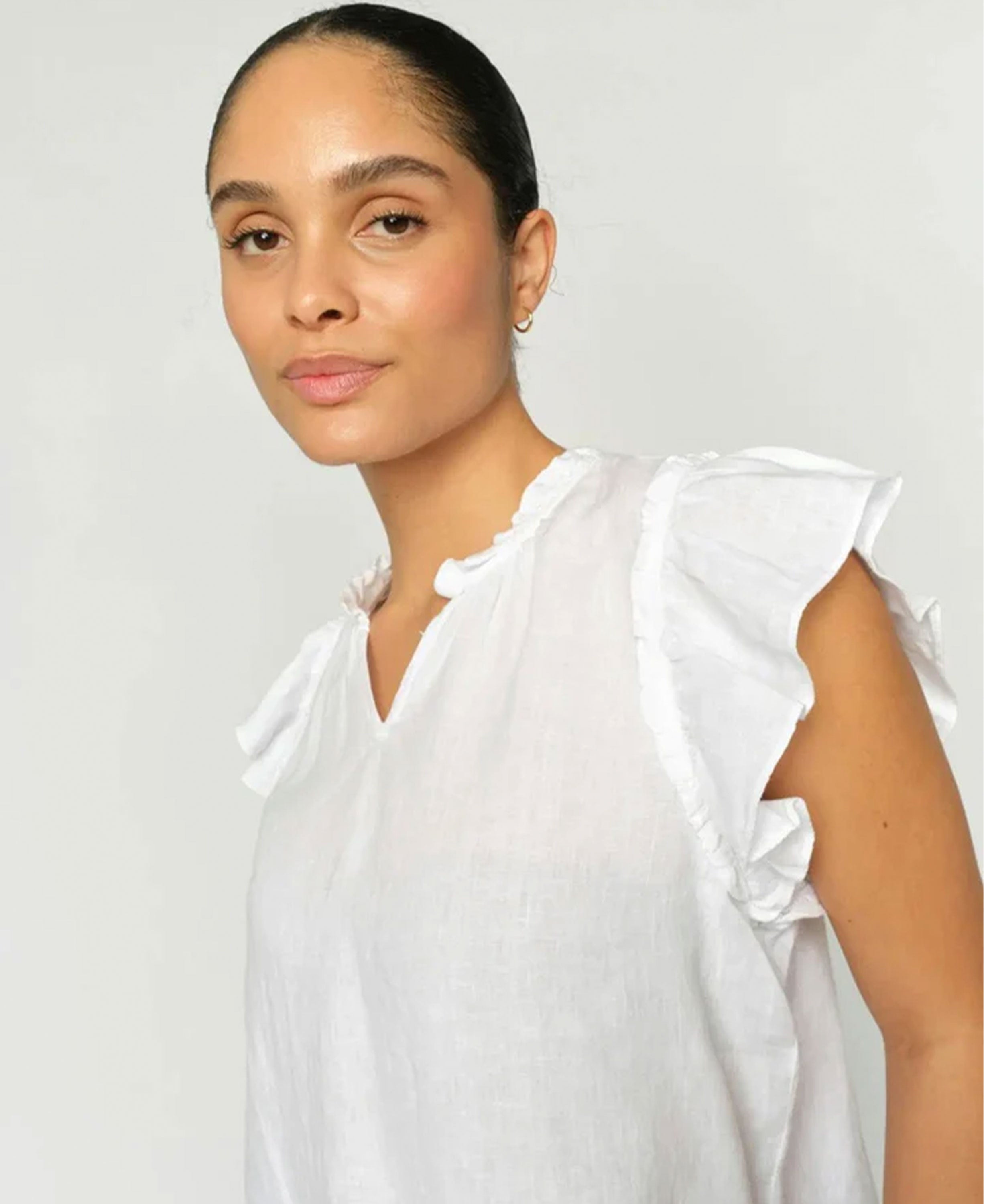 Tea Linen Blouse - White