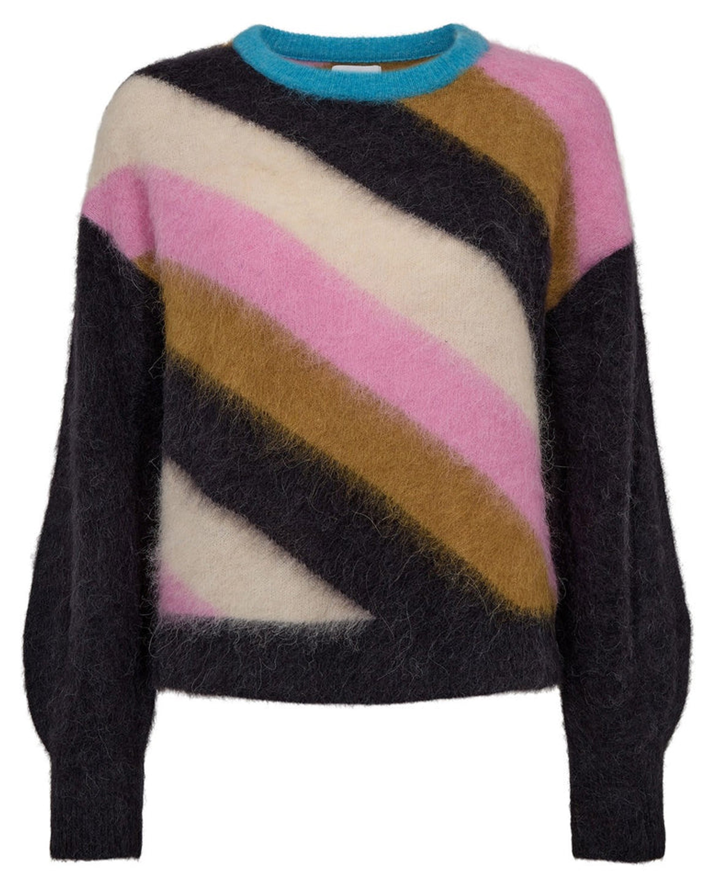 Nusuri Multi Stripe Pullover - Obsidian