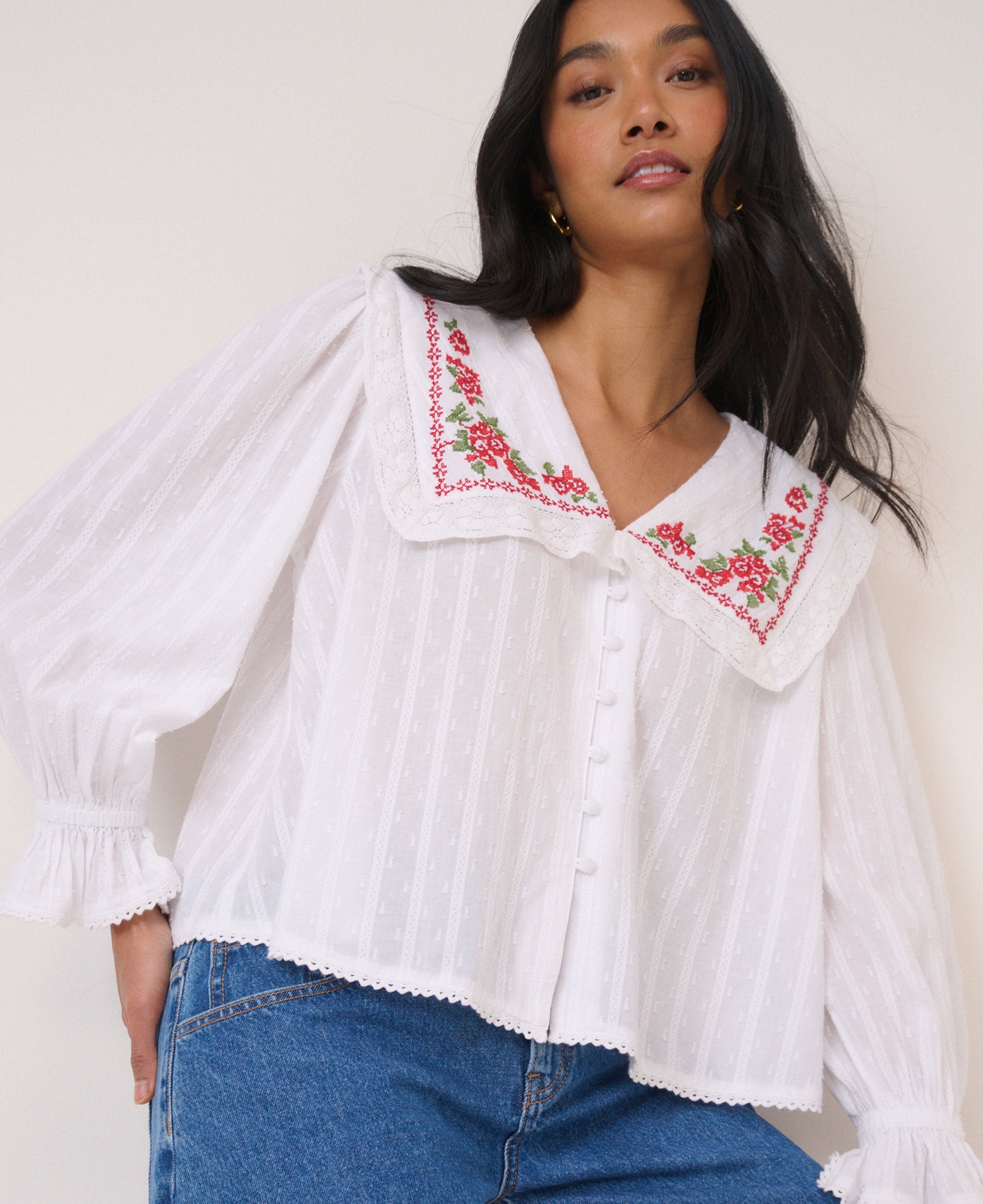 Eloise Blouse - White