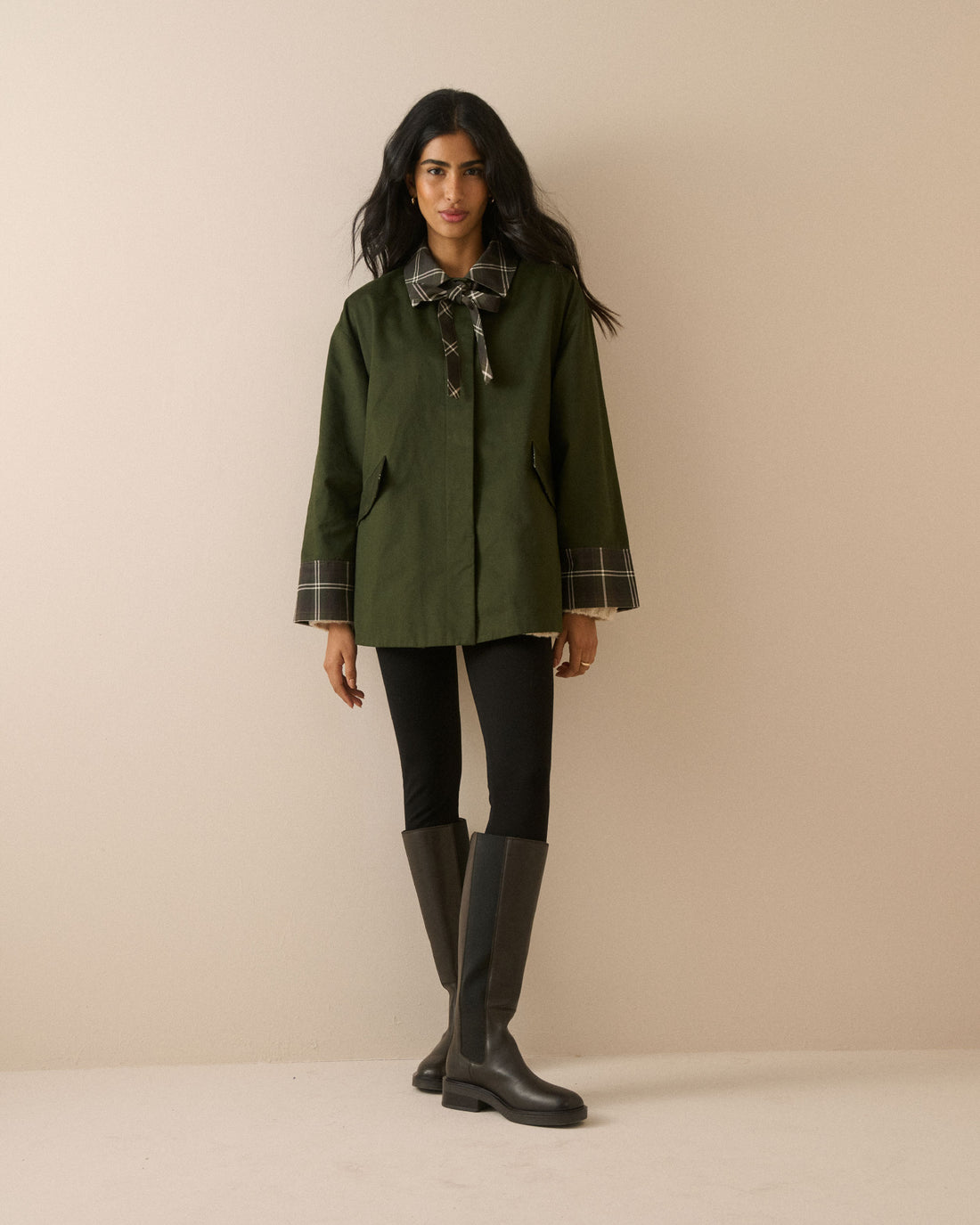 Fion Tartan Jacket - Green