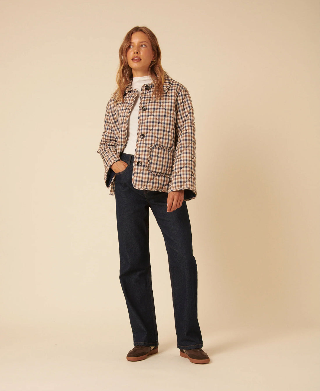 Oscar Frill Quilted Jacket - Multi