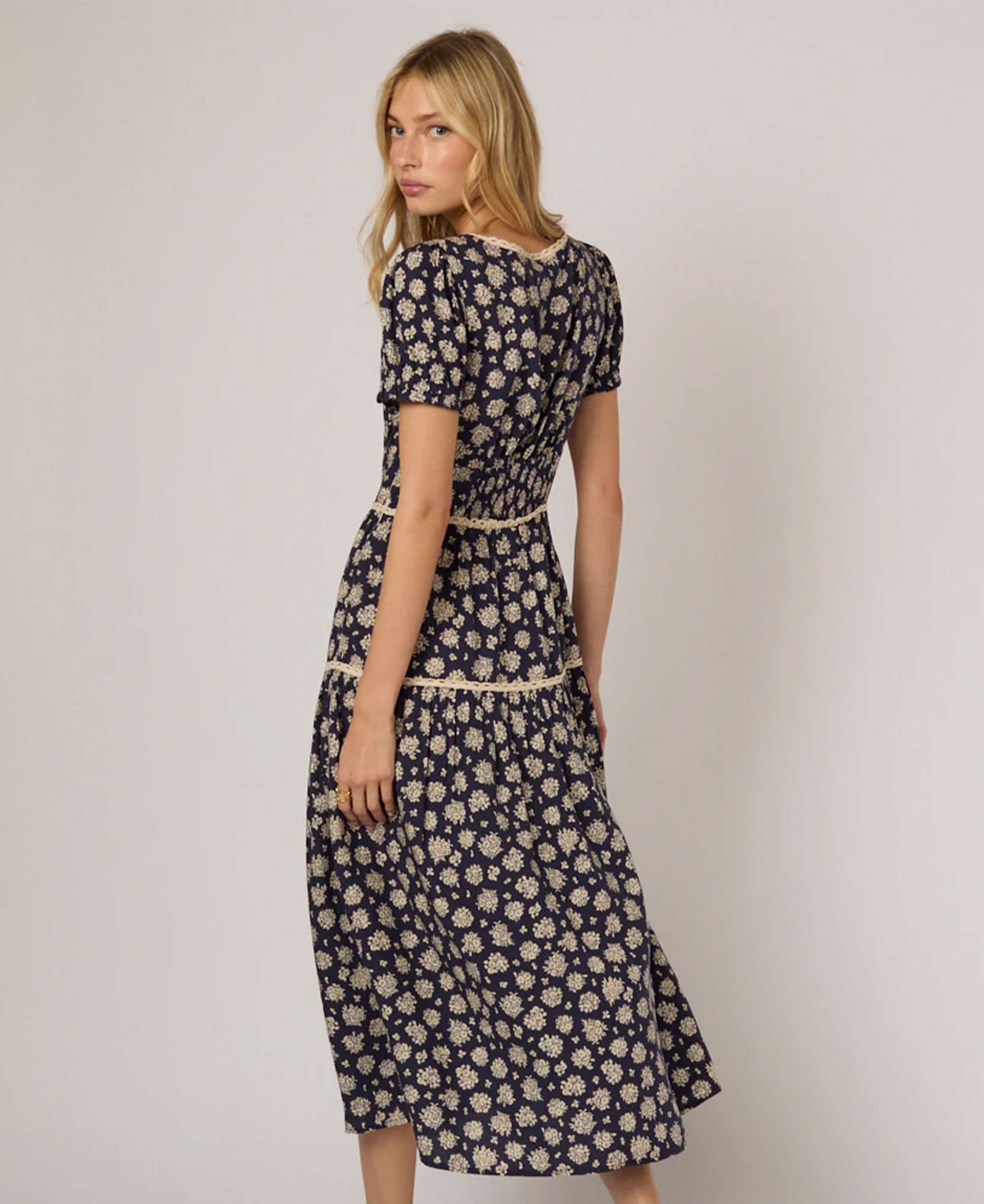 Dara Midi Dress - Blue