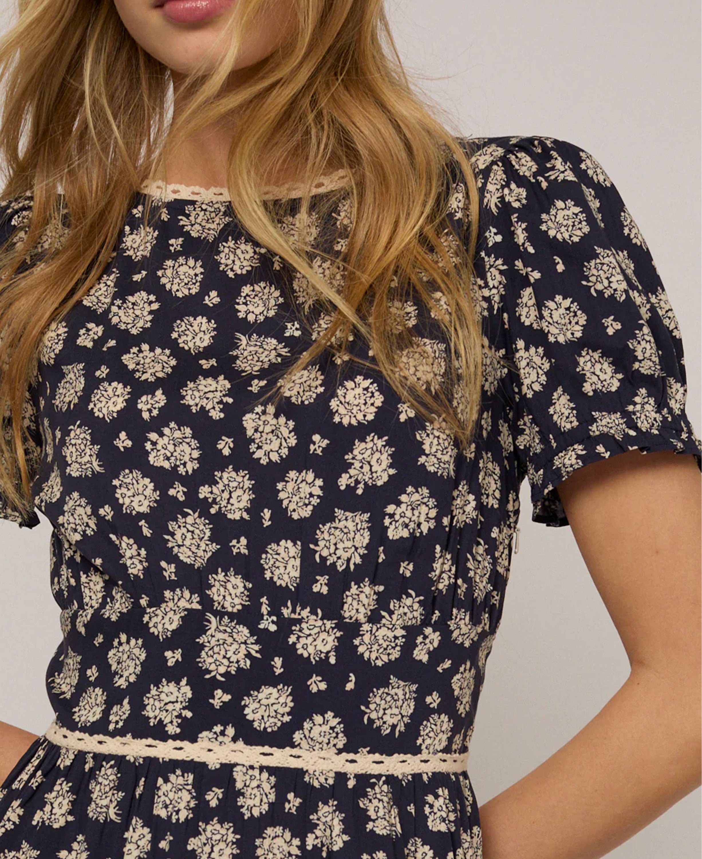 Dara Midi Dress - Blue