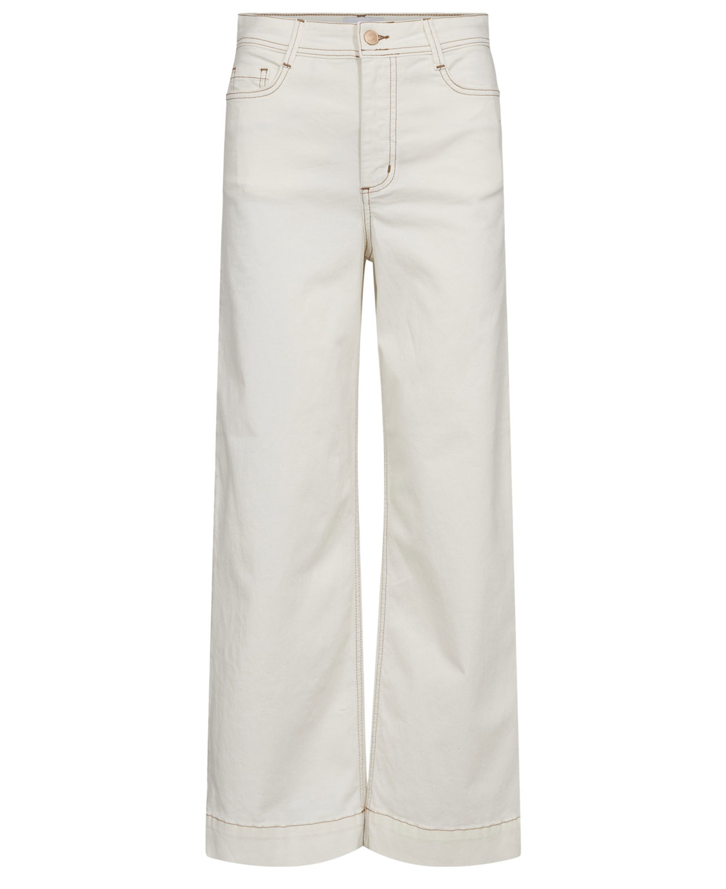 Nuparisan Cropped Twill Pants - Cloud Dancer