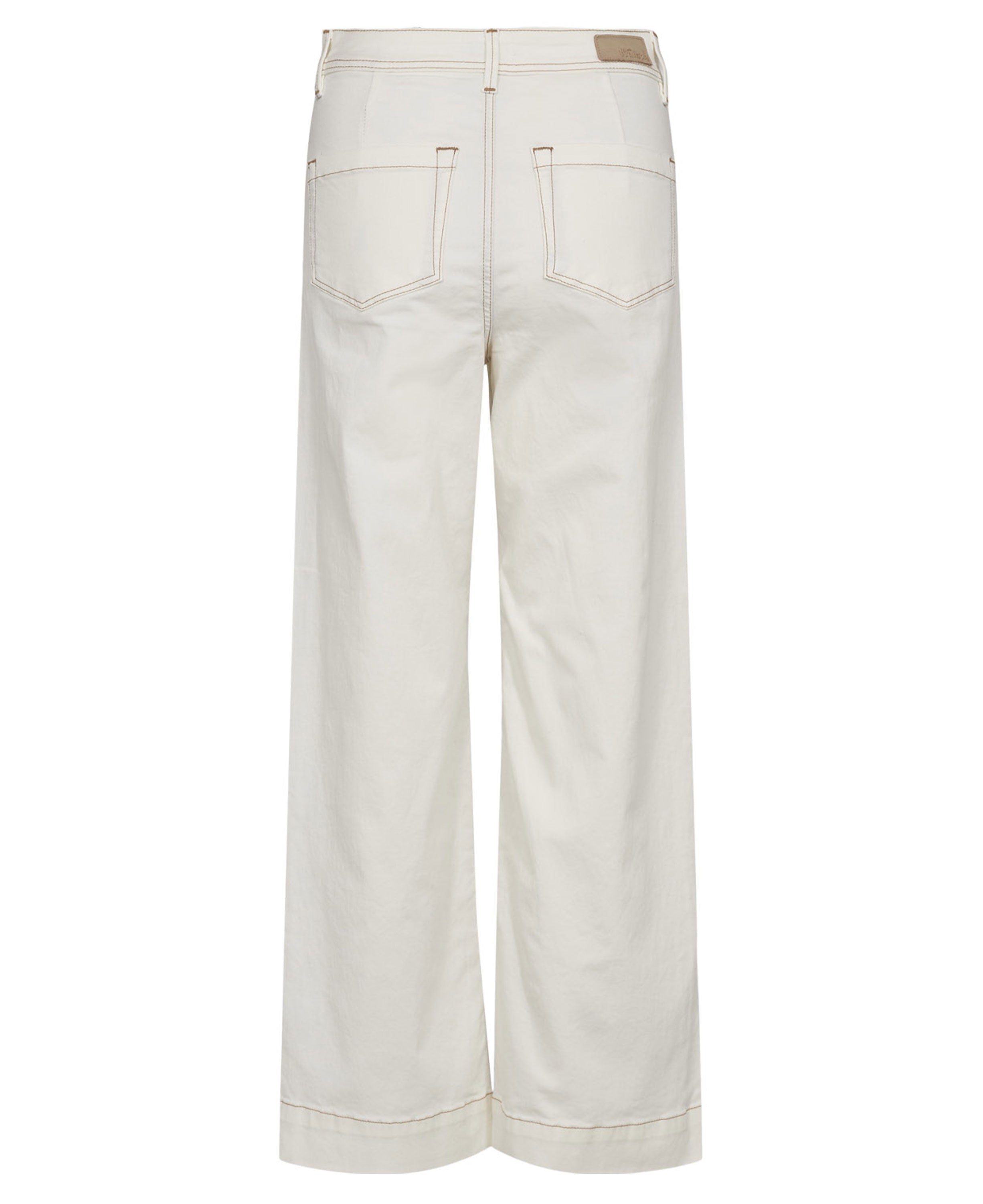 Nuparisan Cropped Twill Pants - Cloud Dancer