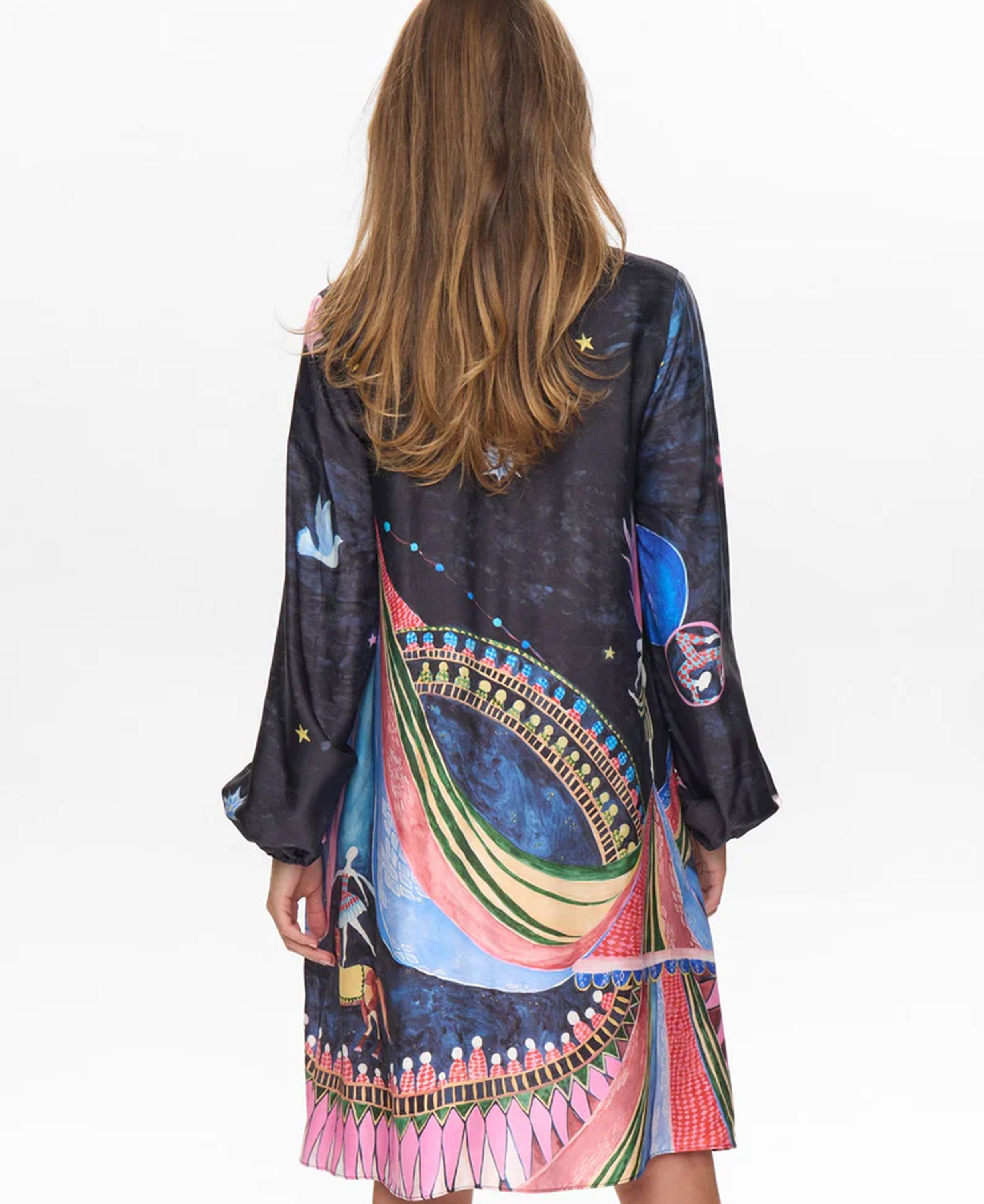 Nustarla Short Dress - Obsidian