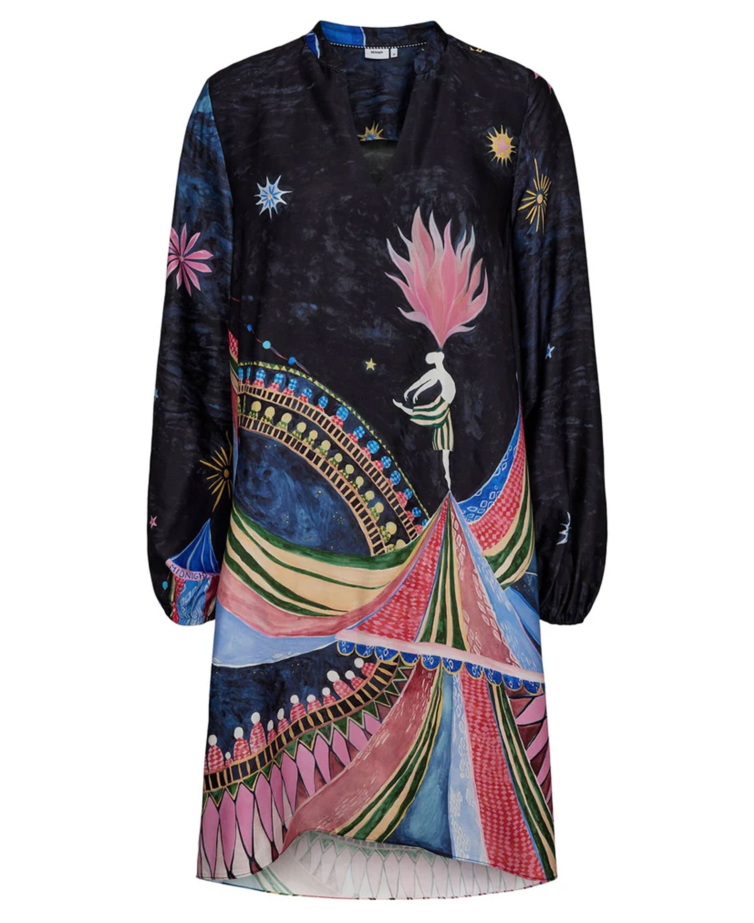 Nustarla Short Dress - Obsidian