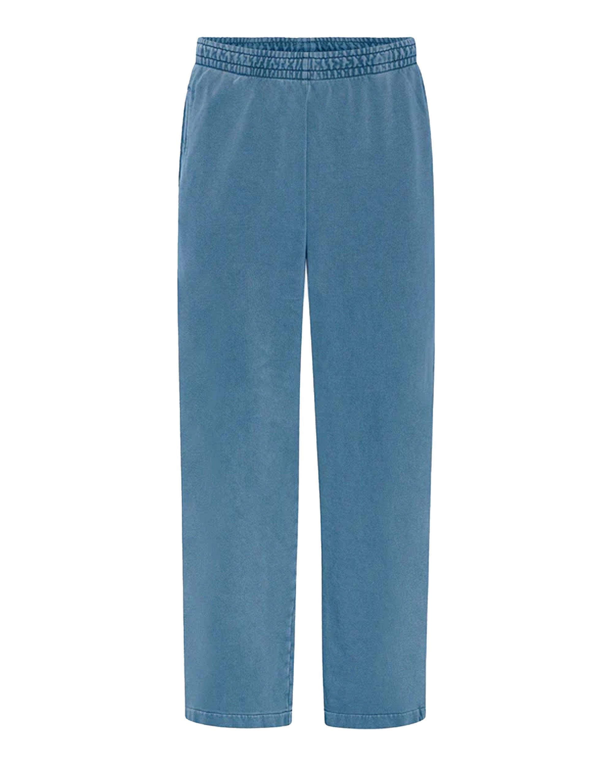 Organic Straight Leg Sweatpants - Faded Indigo