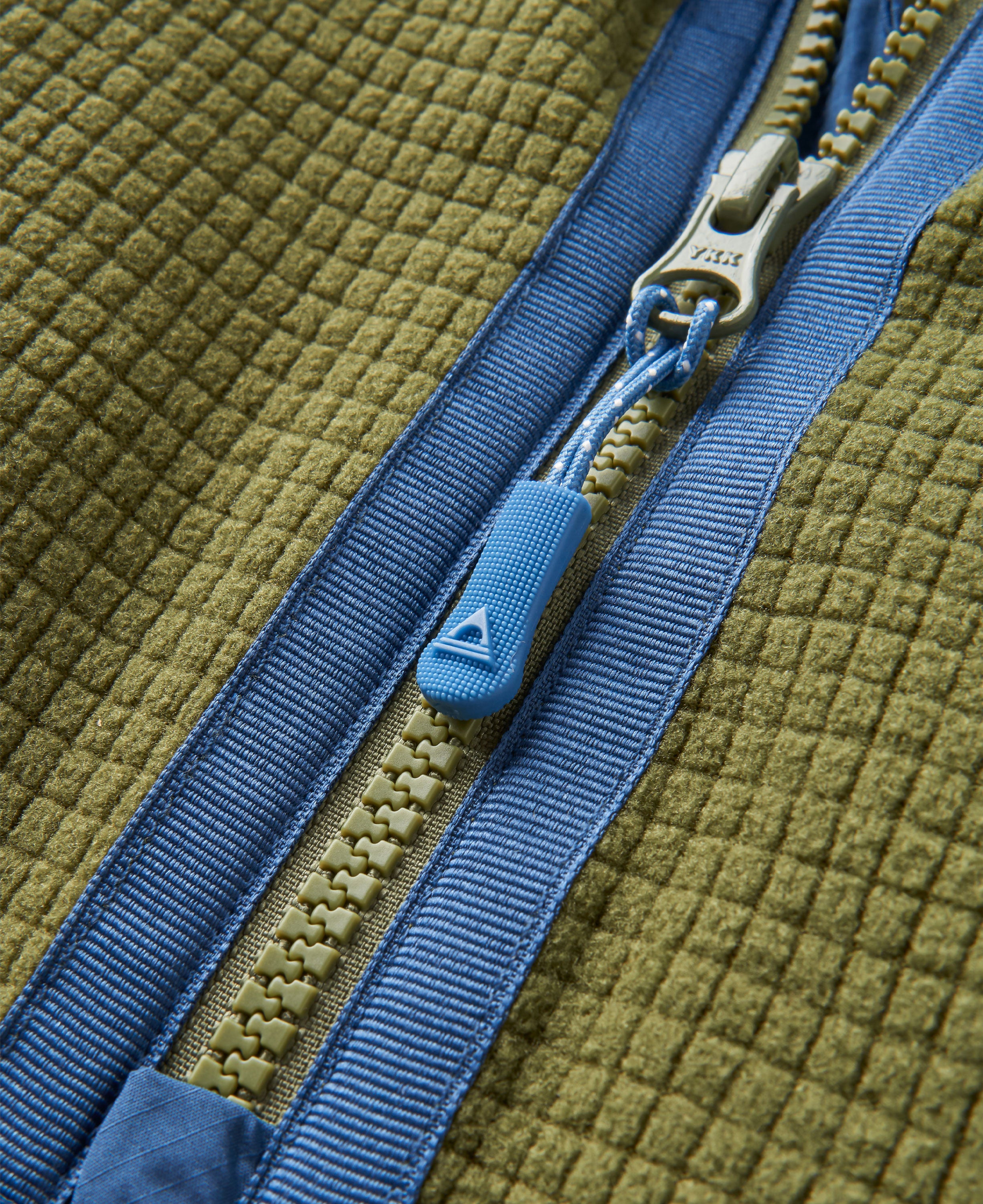 Overlook Grid Polar Fleece - Khaki/Pistachio