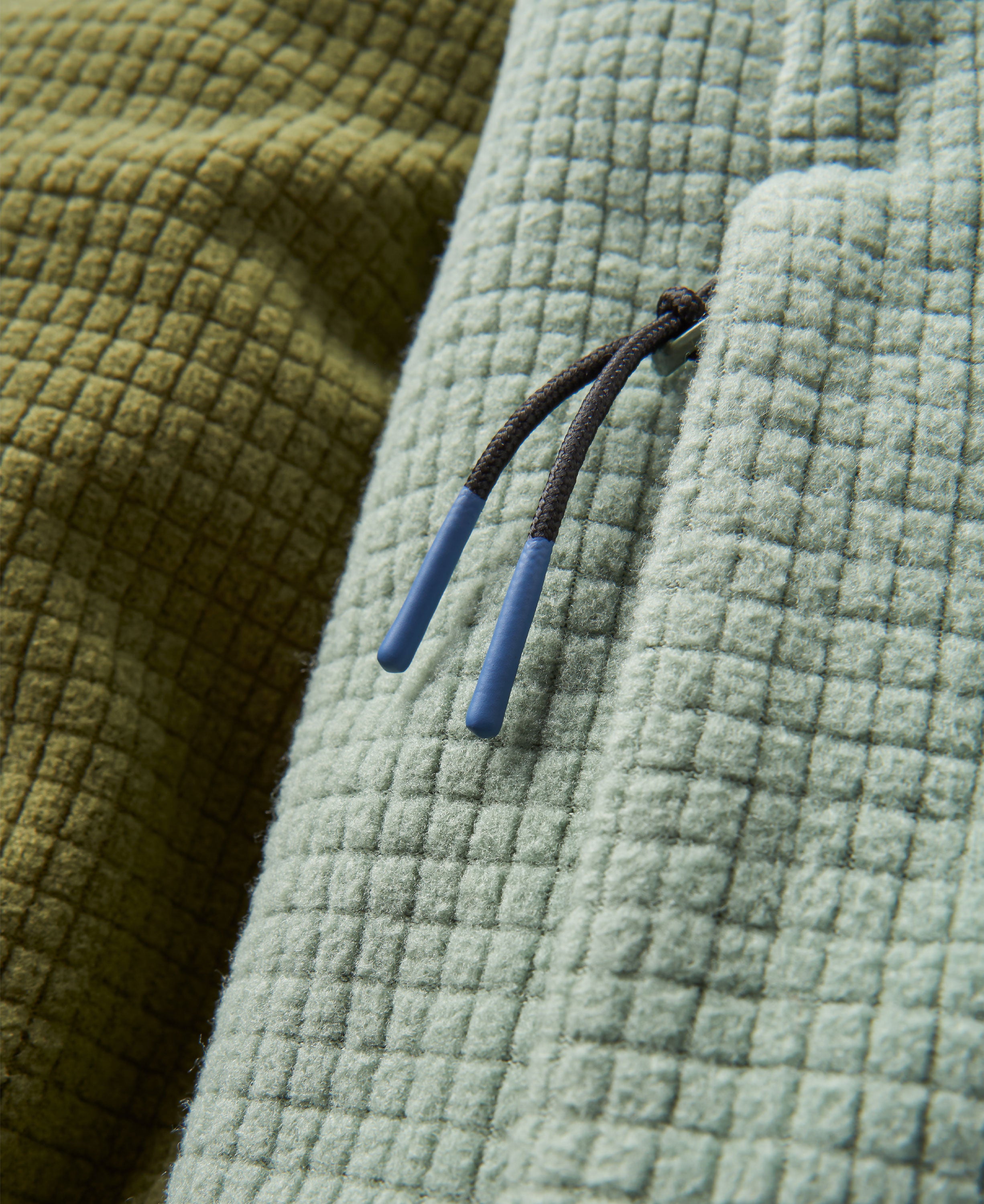 Overlook Grid Polar Fleece - Khaki/Pistachio