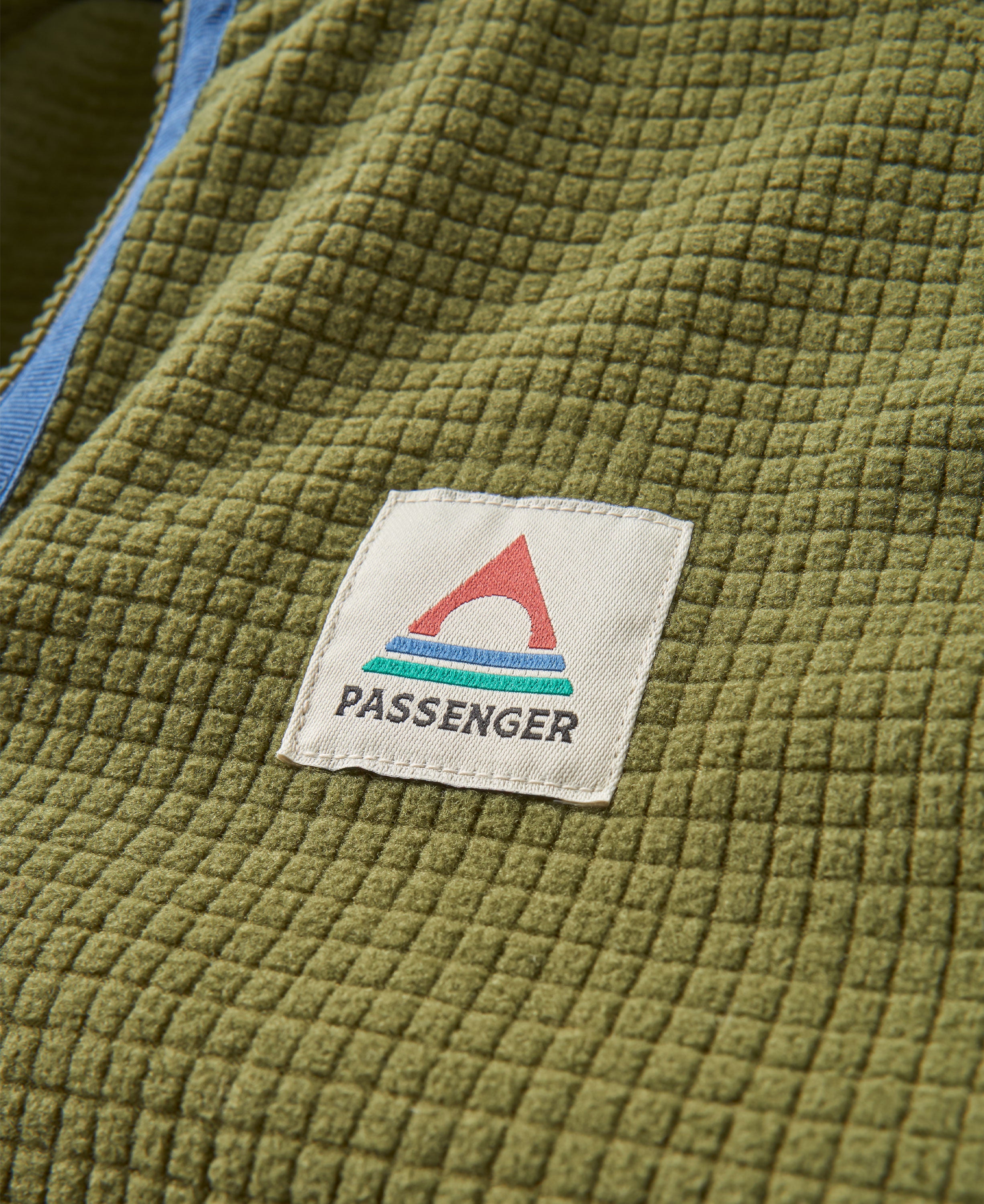 Overlook Grid Polar Fleece - Khaki/Pistachio