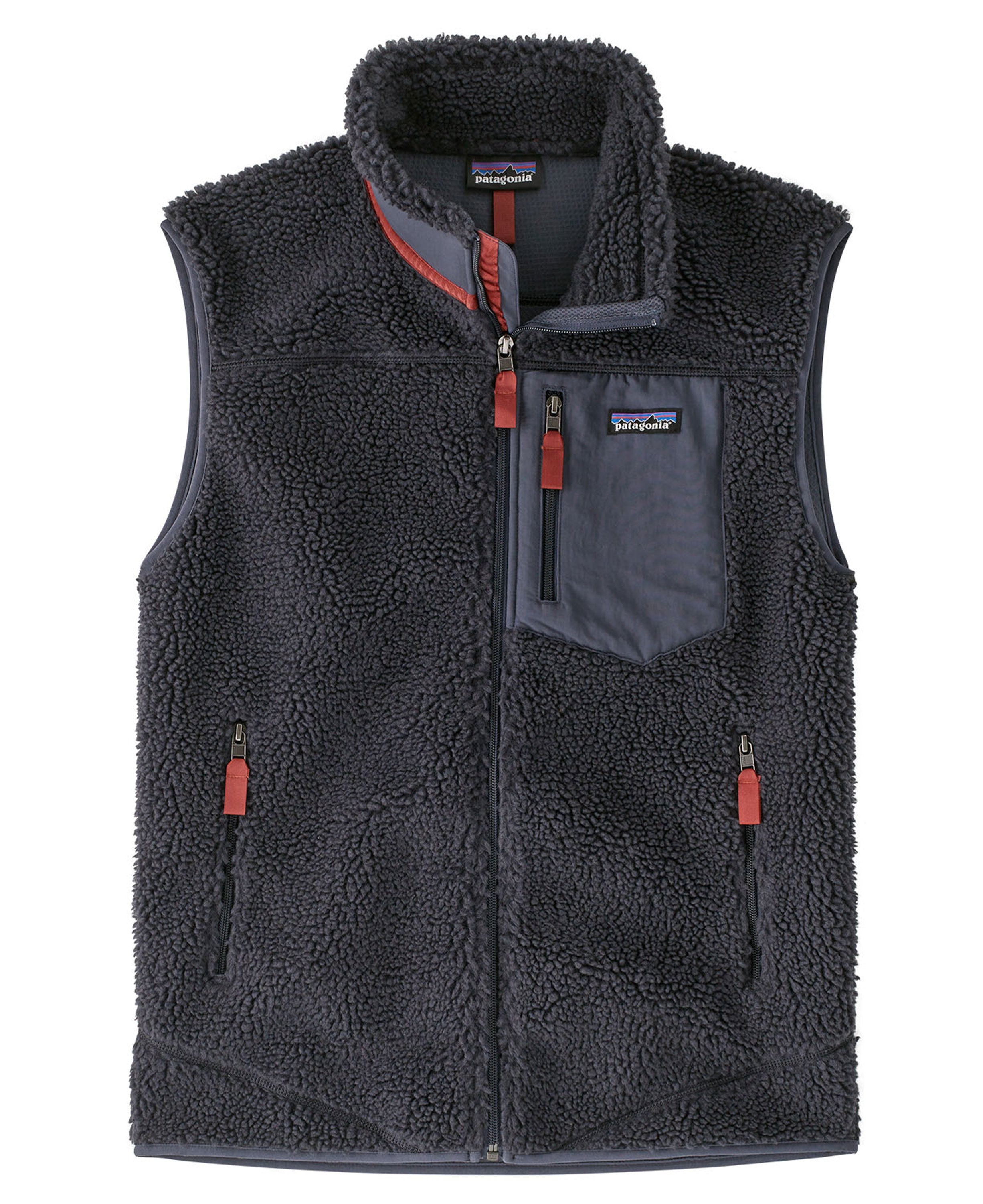 Shops Patagonia Large Fleece Smolder Blue Zip Up Vest