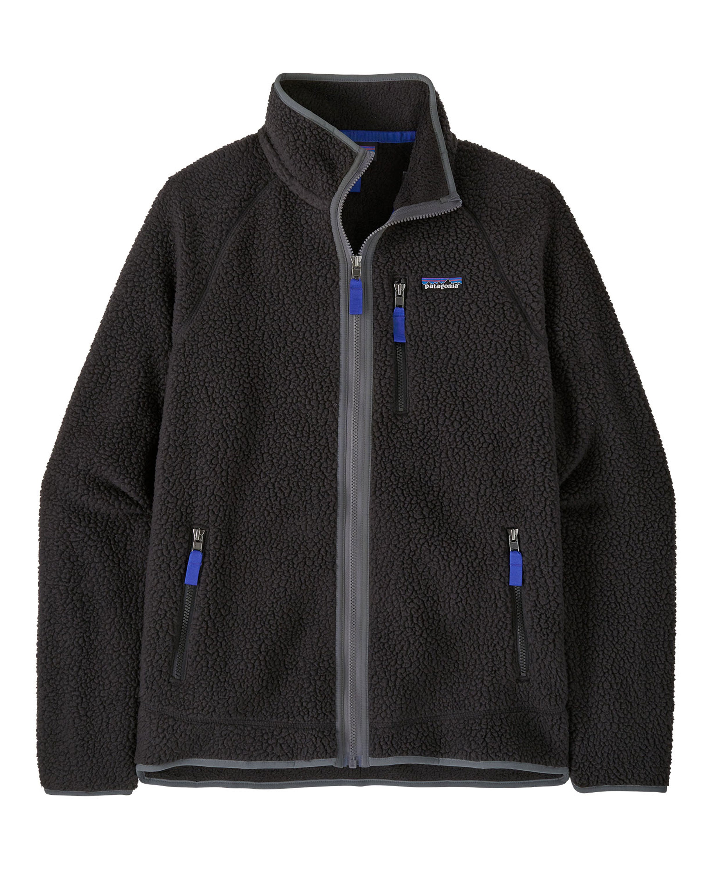 Retro Pile Jacket - Black W/Forge Grey