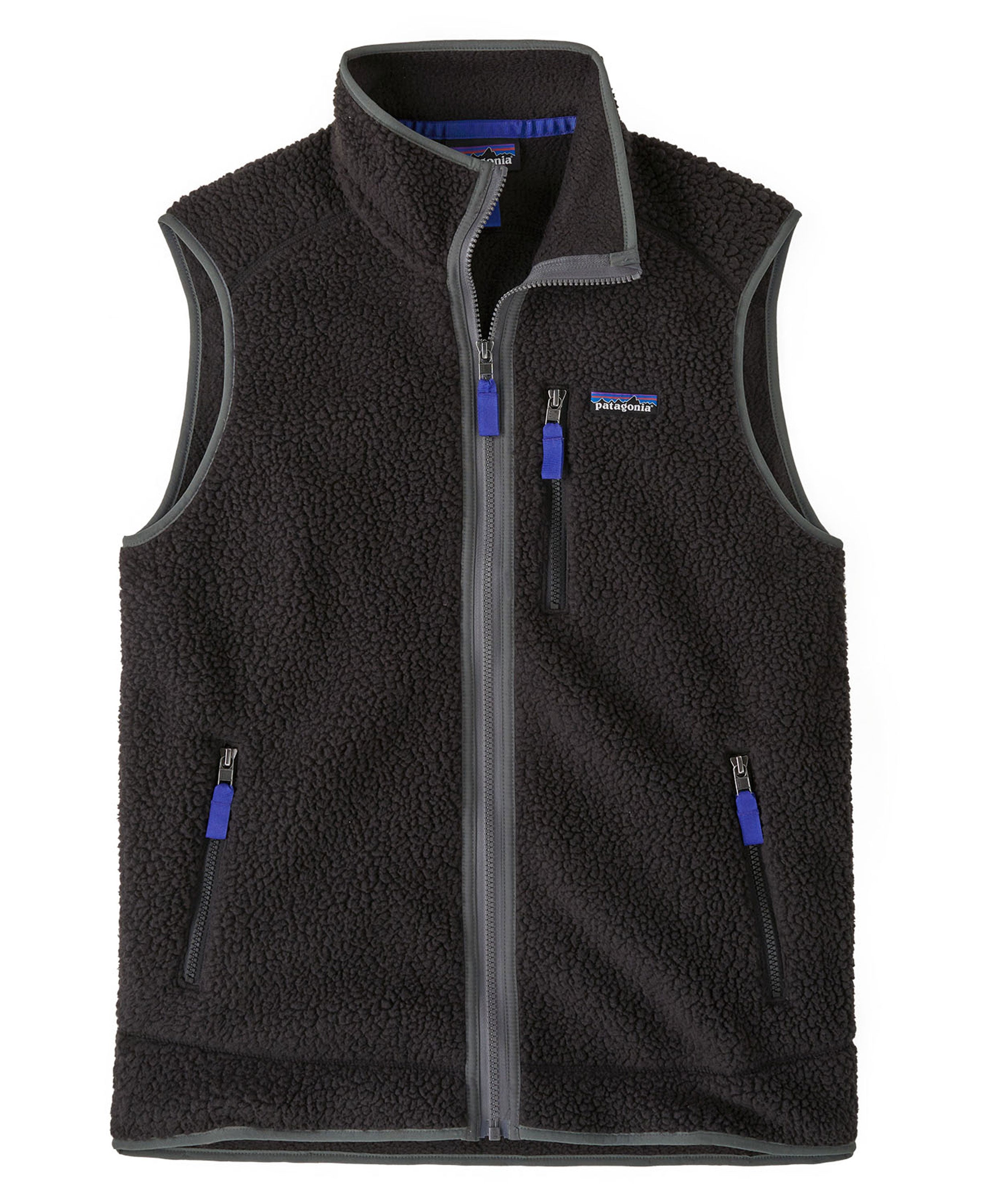 Retro Pile Vest - Black W/Forge Grey