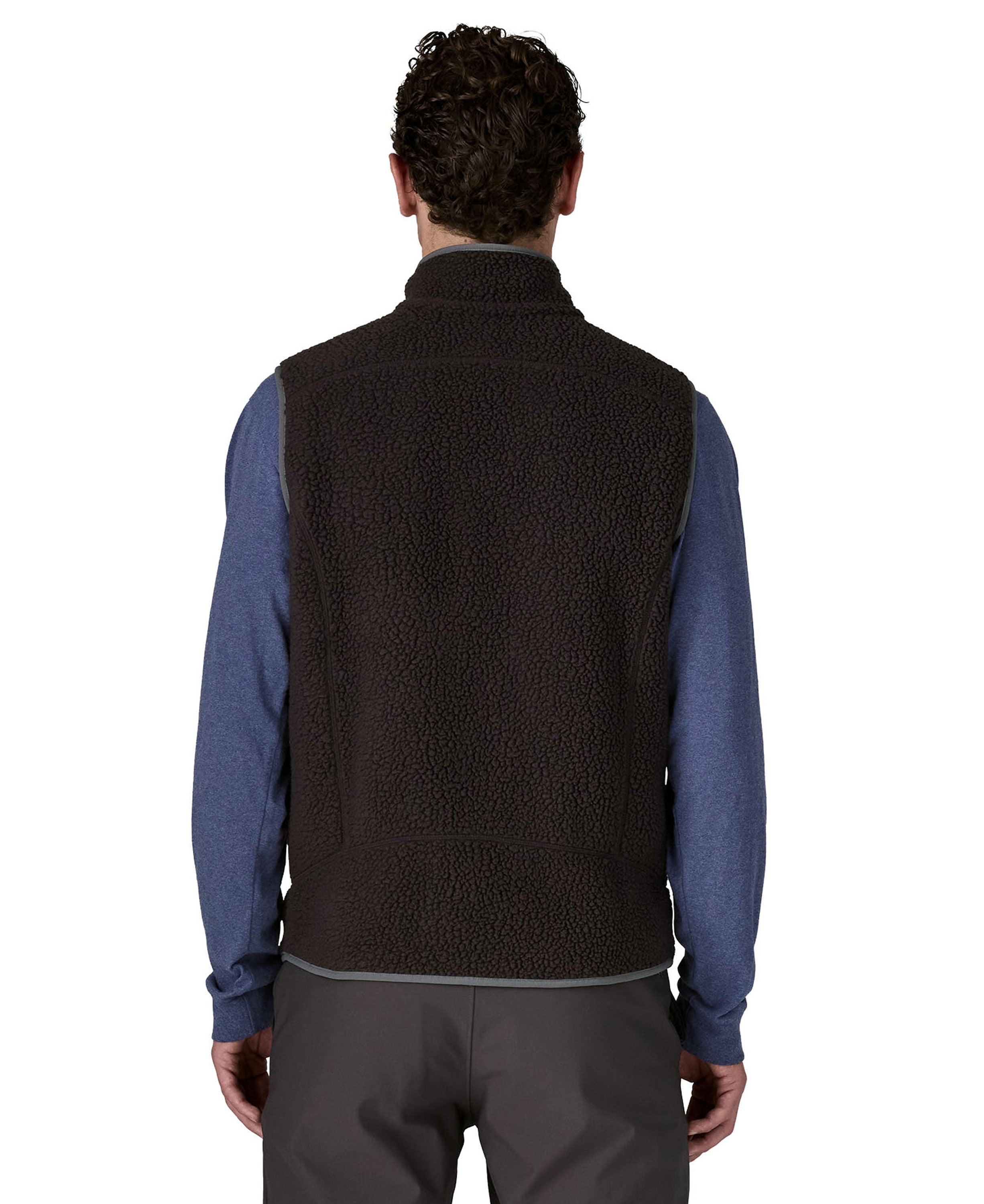 Retro Pile Vest - Black W/Forge Grey