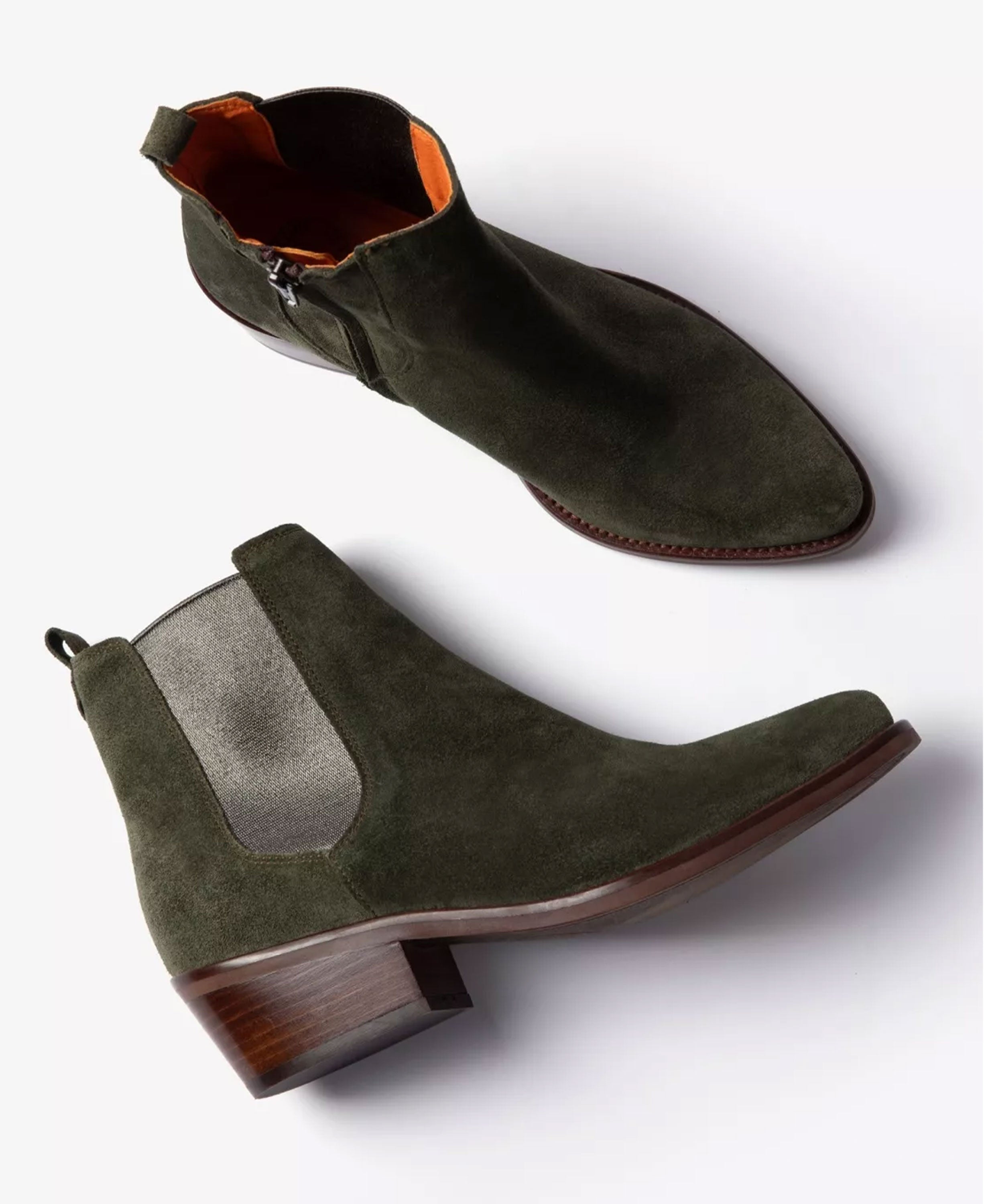 Rove Suede Boot - Khaki/Pewter