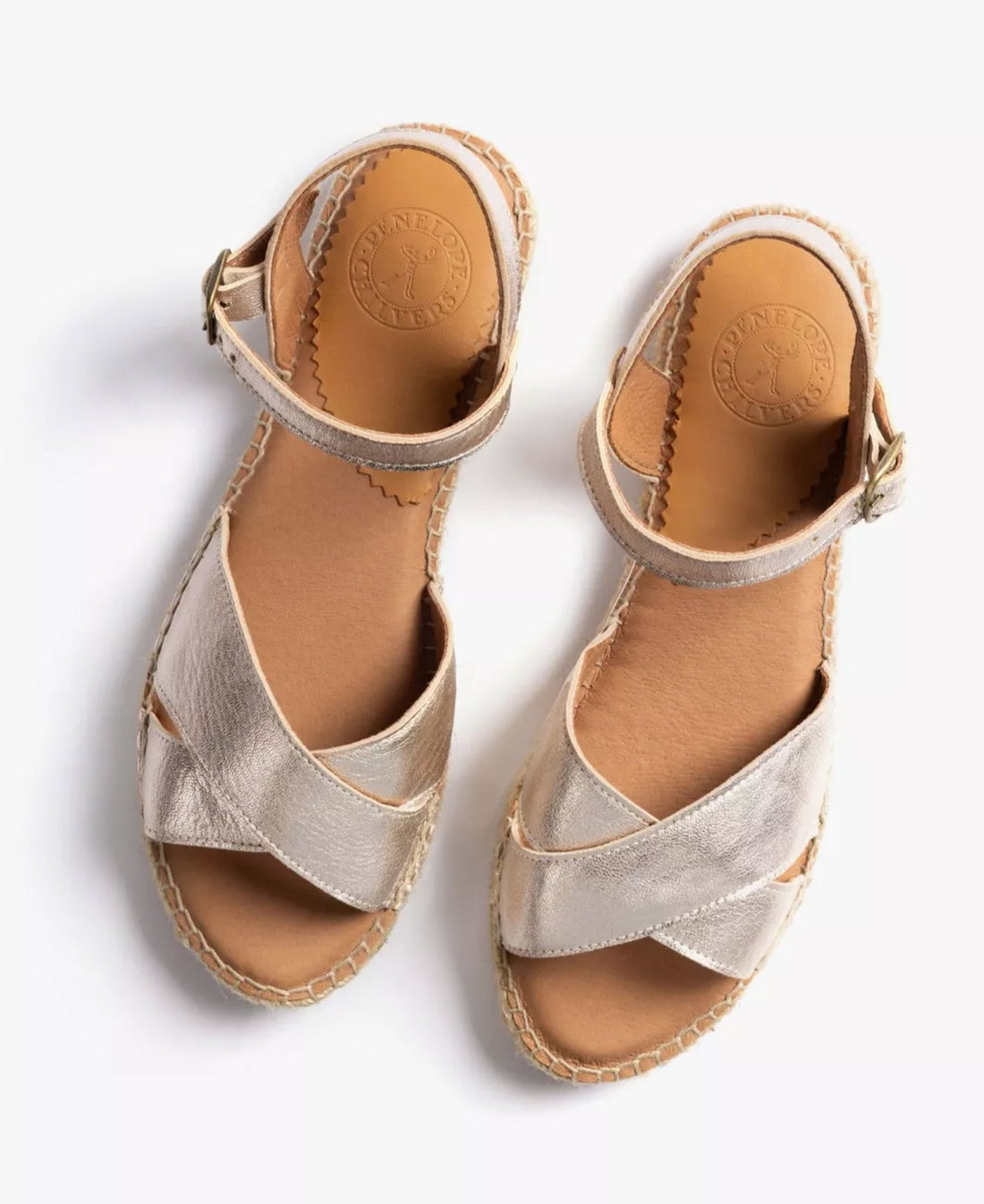 Campo Leather Espadrille - Champagne