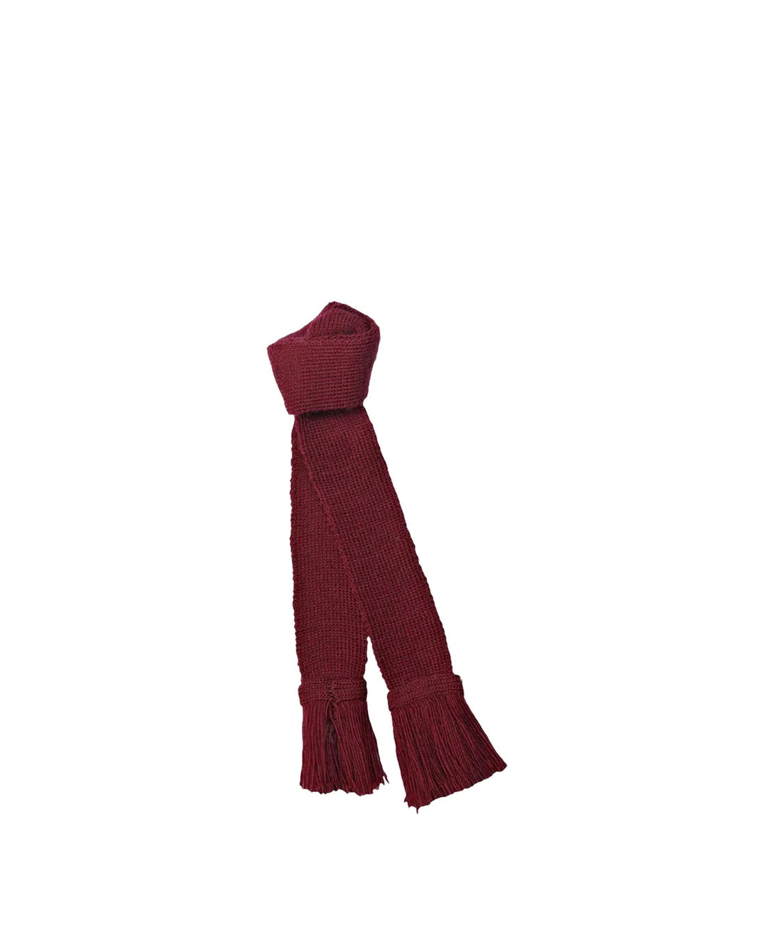 Wool Garter - Burgundy