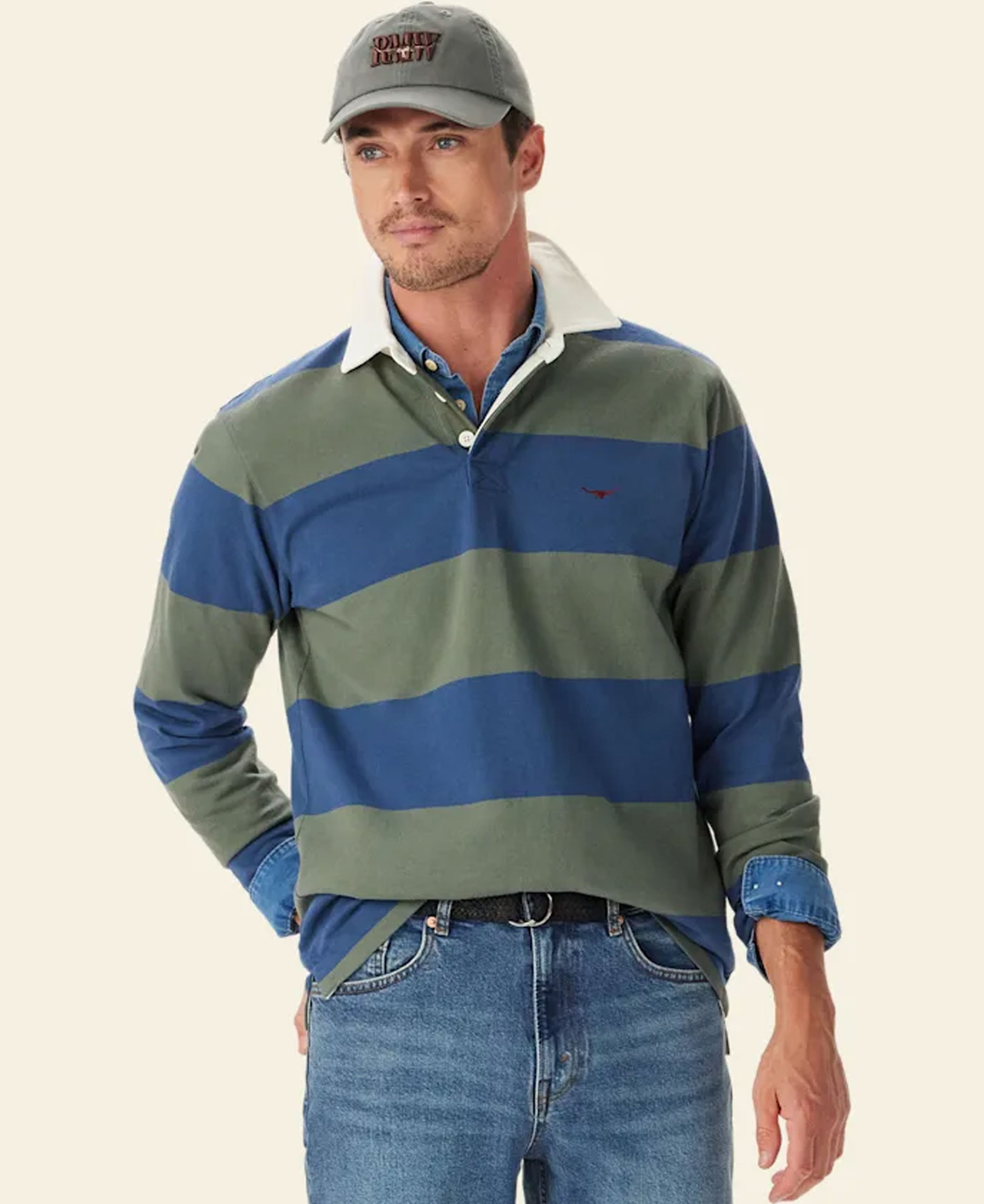 Jones Stripe Rugby - Ensign Blue