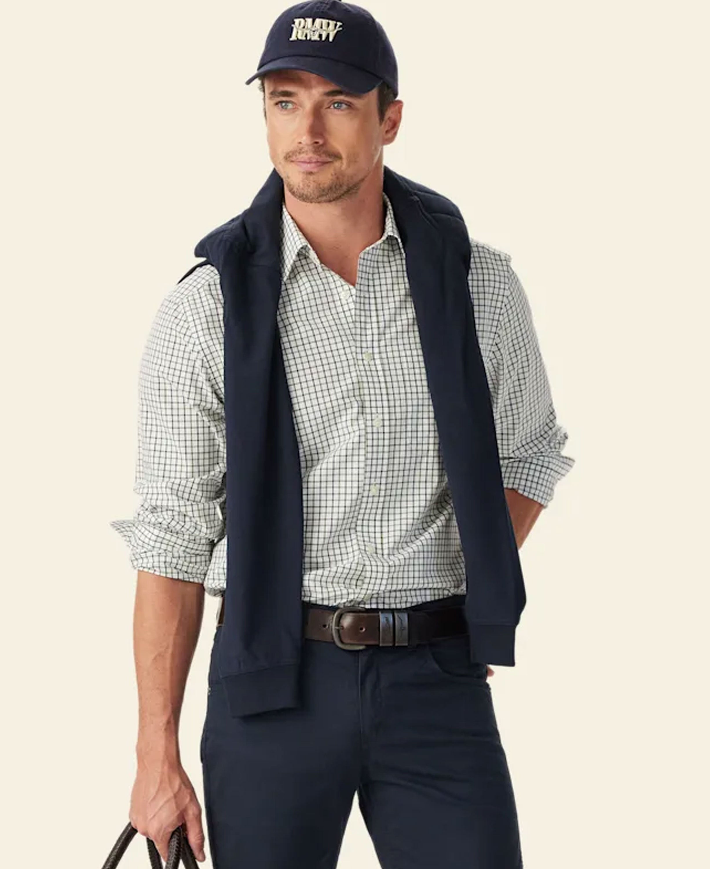 Newland Poplin Check Shirt - Moss