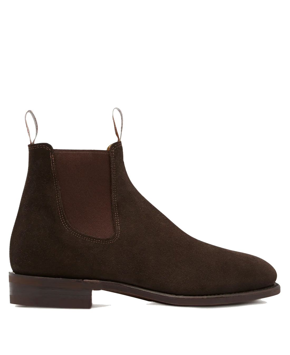 Suede Comfort Craftsman Boots - Chocolate