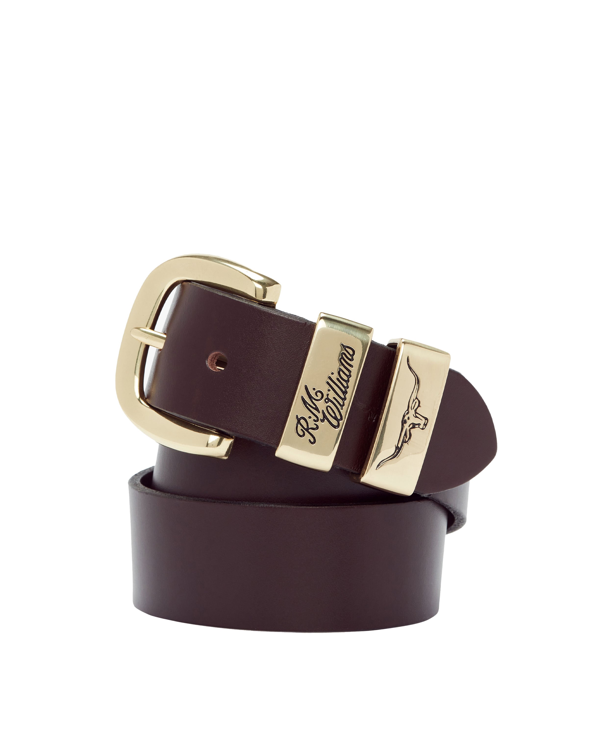 Drover Belt - Chestnut/Brass Buckle