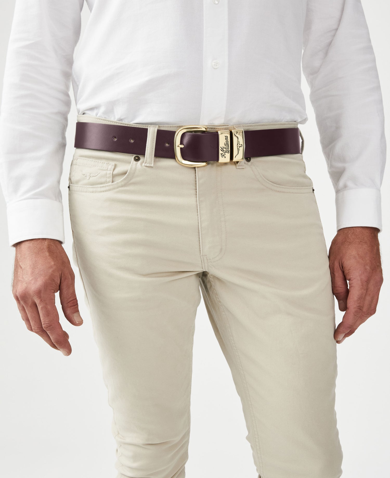 Drover Belt - Chestnut/Brass Buckle