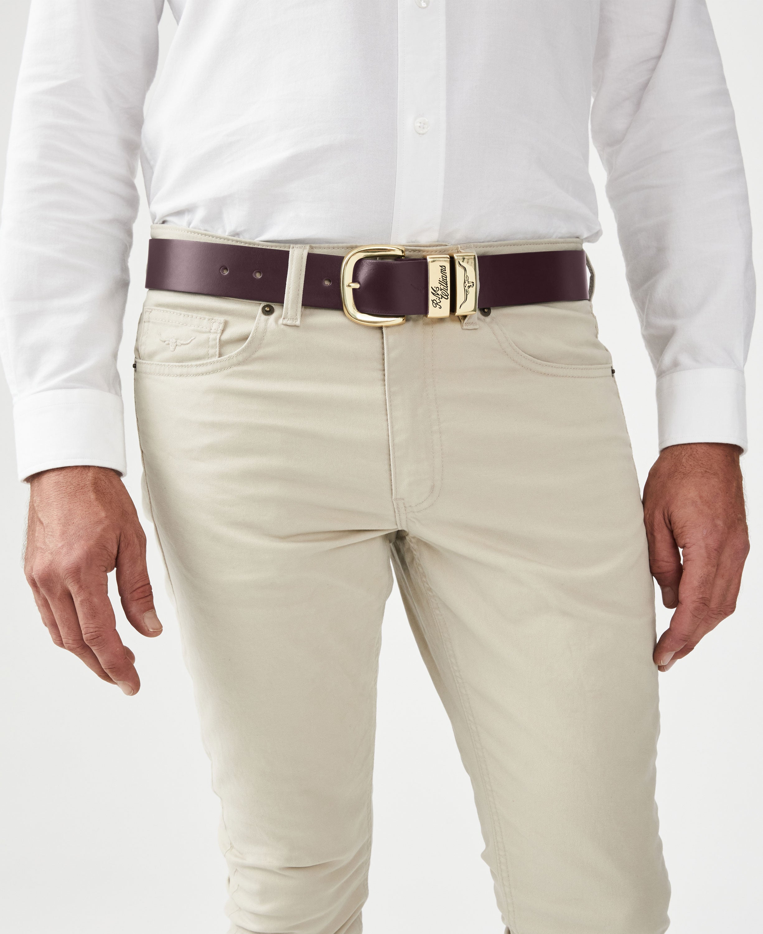 Drover Belt - Chestnut/Brass Buckle