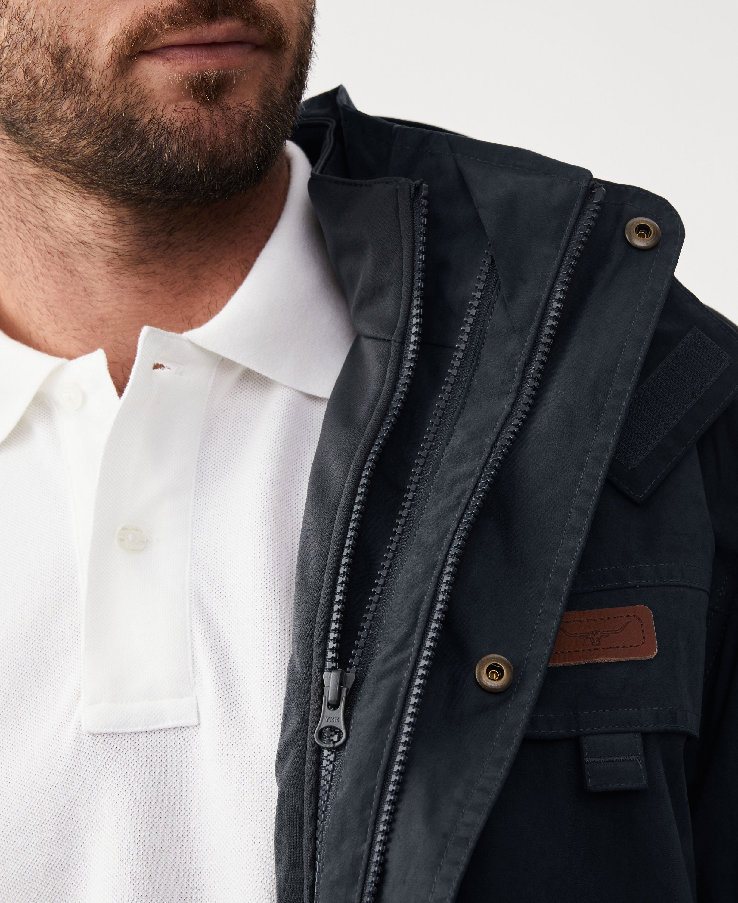 Rockley Jacket - Navy/Ironbark