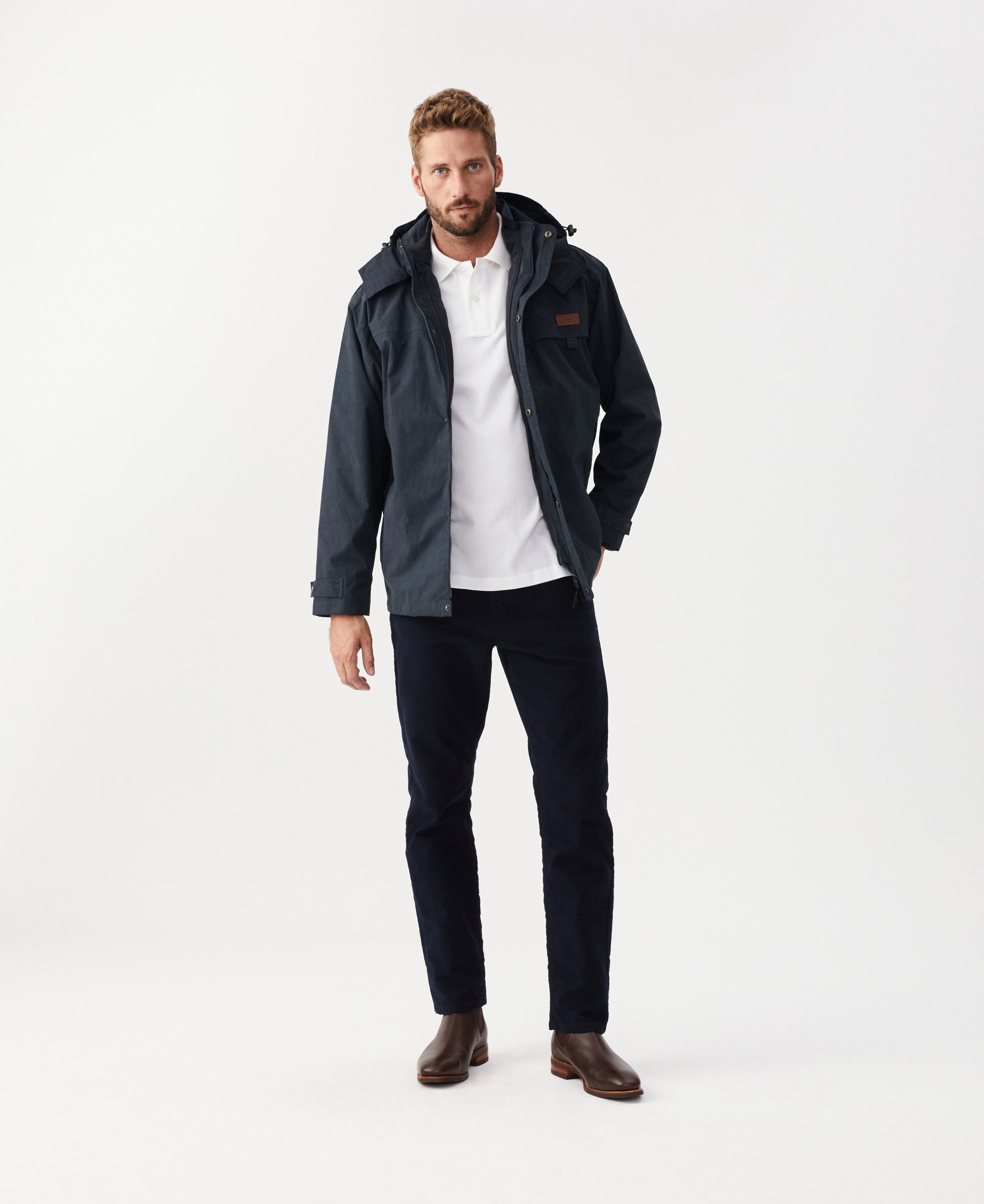 Rockley Jacket - Navy/Ironbark
