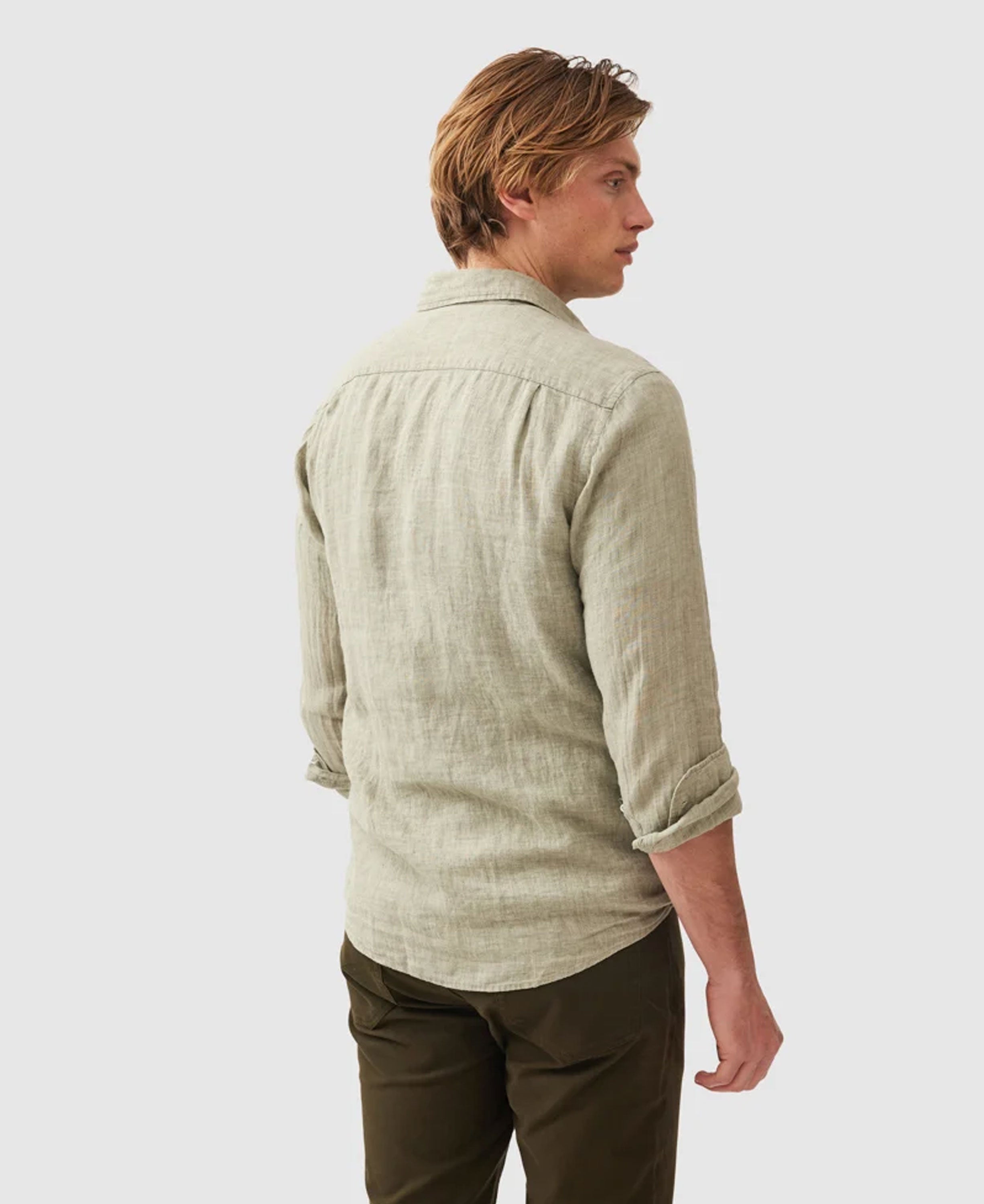 Coromandel Sports Fit Shirt - Sage Grey