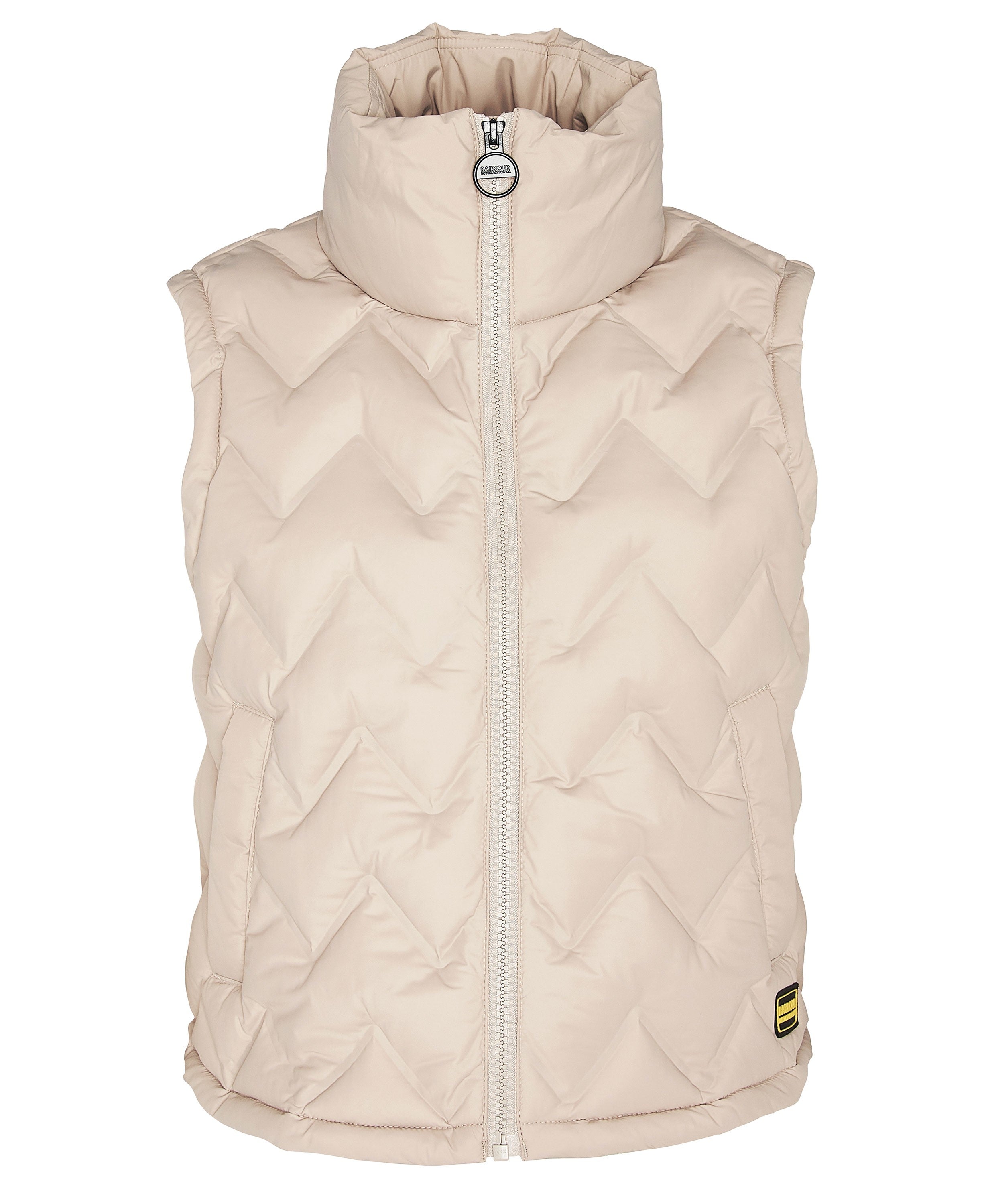 ダウンベスト Barbour International Smithstone Gilet Landmark | Barbour International Smithstone Quilted Gilet in Oat