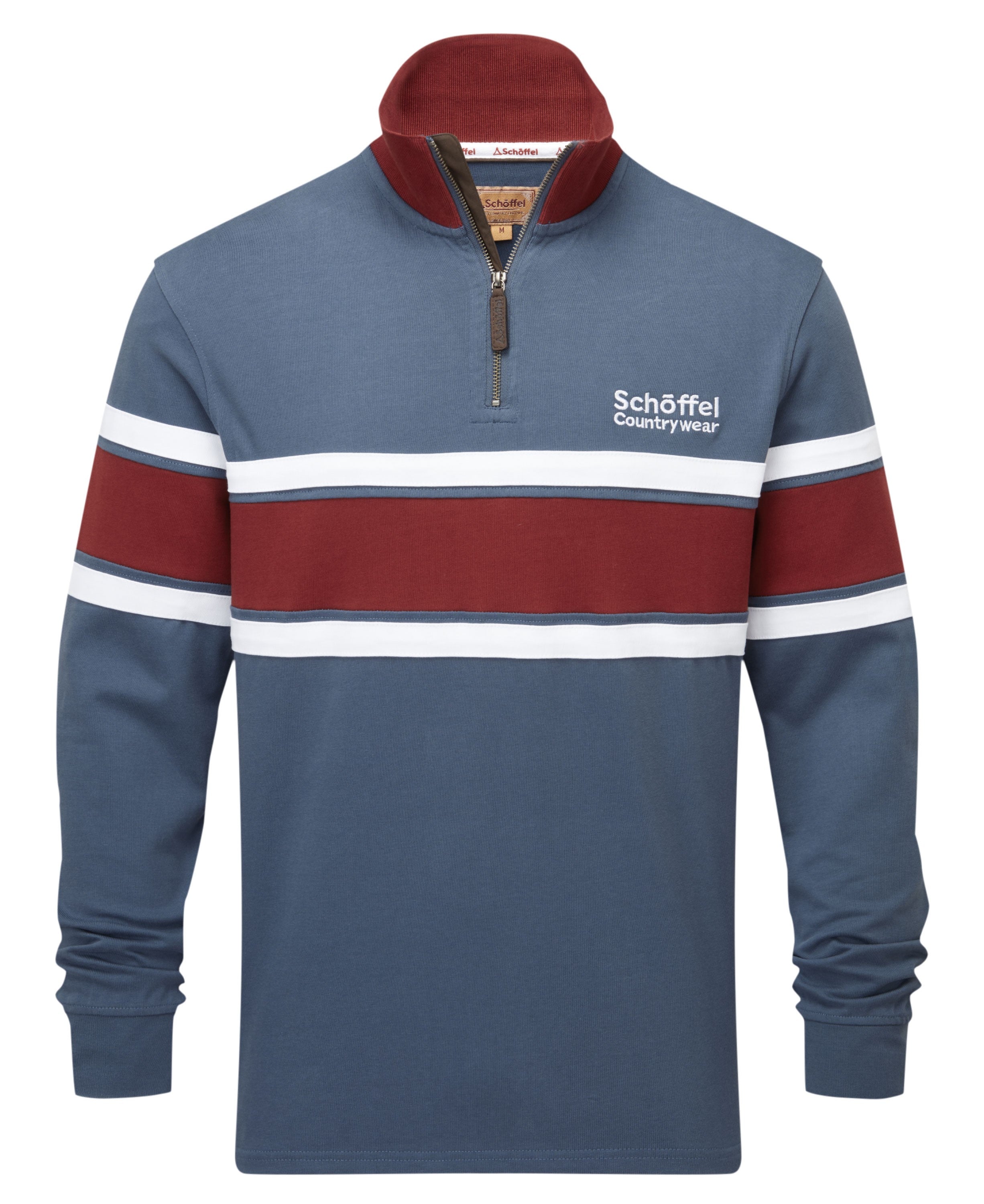 Landmark | Schoffel Exmouth Heritage 1/4 Zip in Oxford Navy