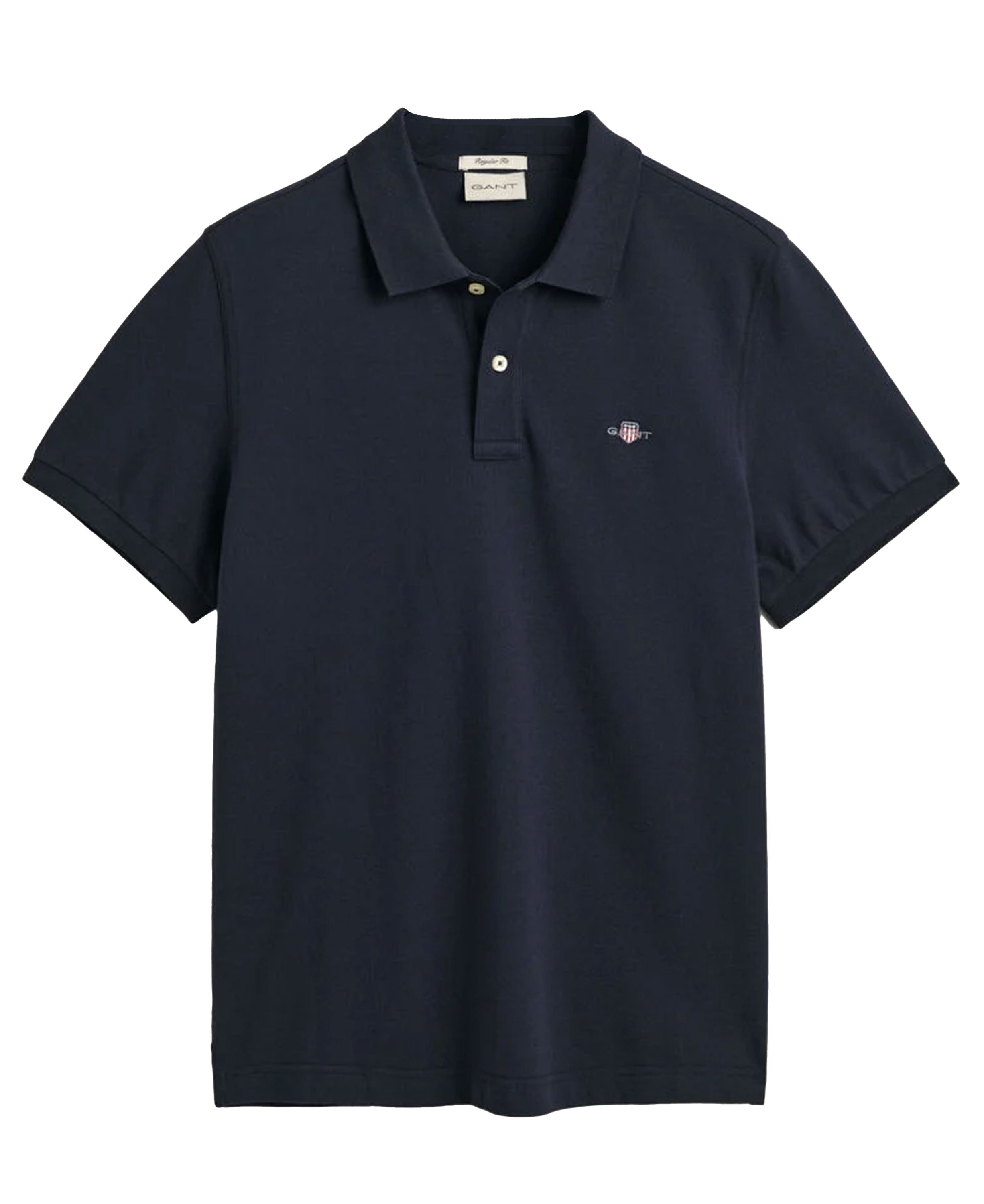 Regular Fit Shield Pique Polo Shirt Evening Blue