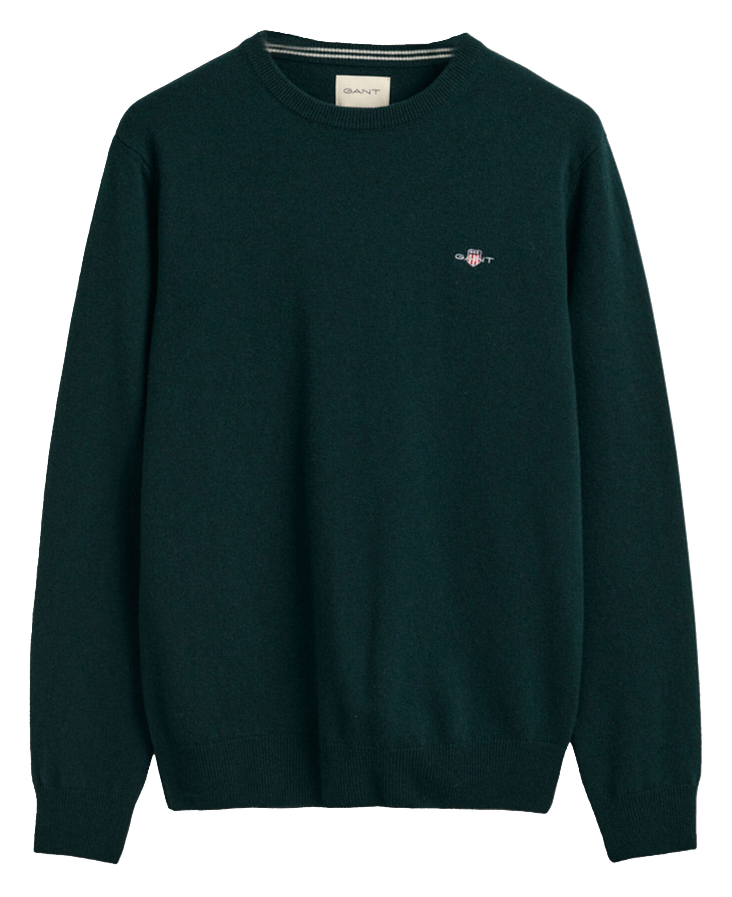 Landmark | Gant Superfine Lambswool Sweater in Tartan Green