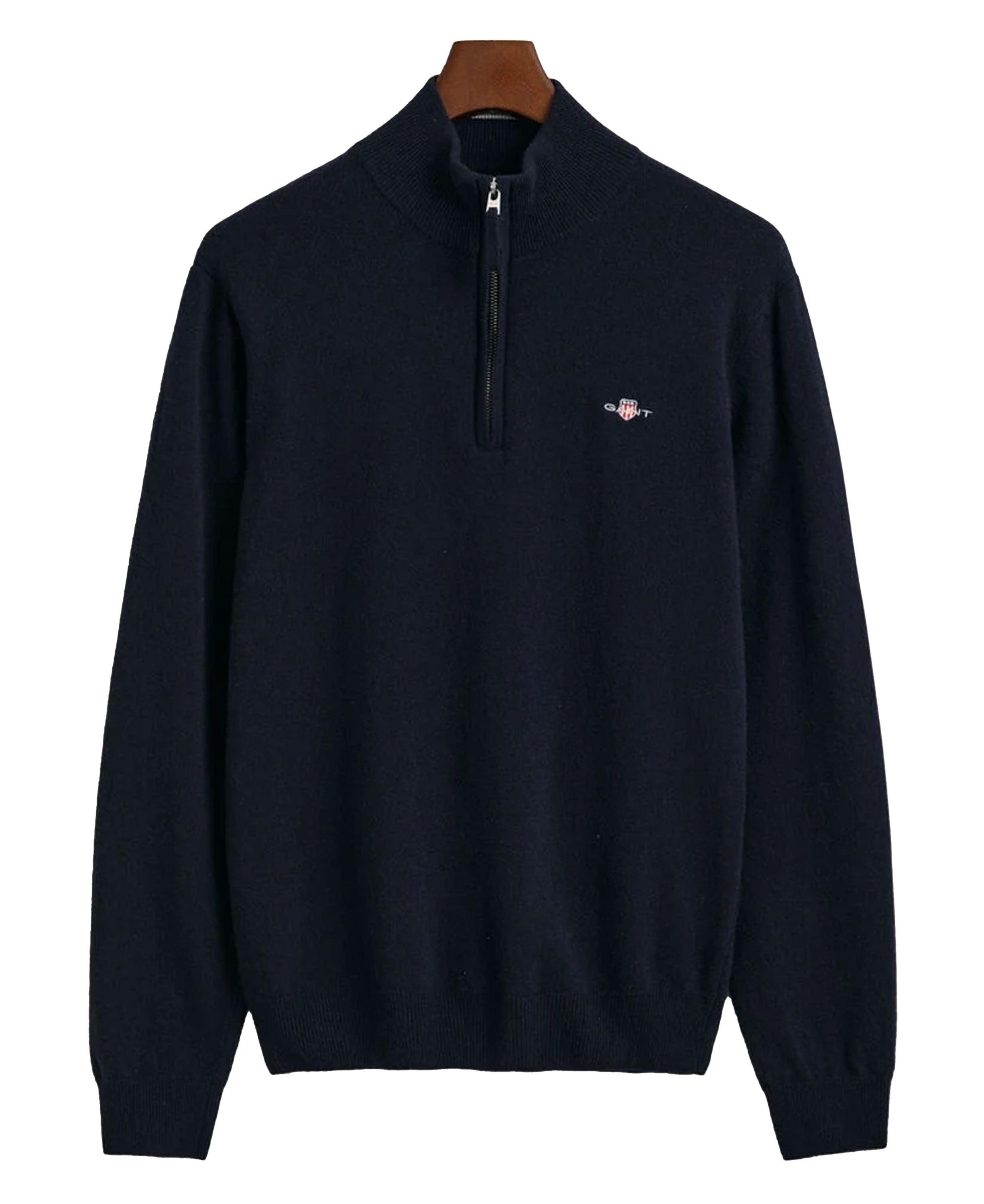 Superfine Lambswool Half Zip Sweater Marine