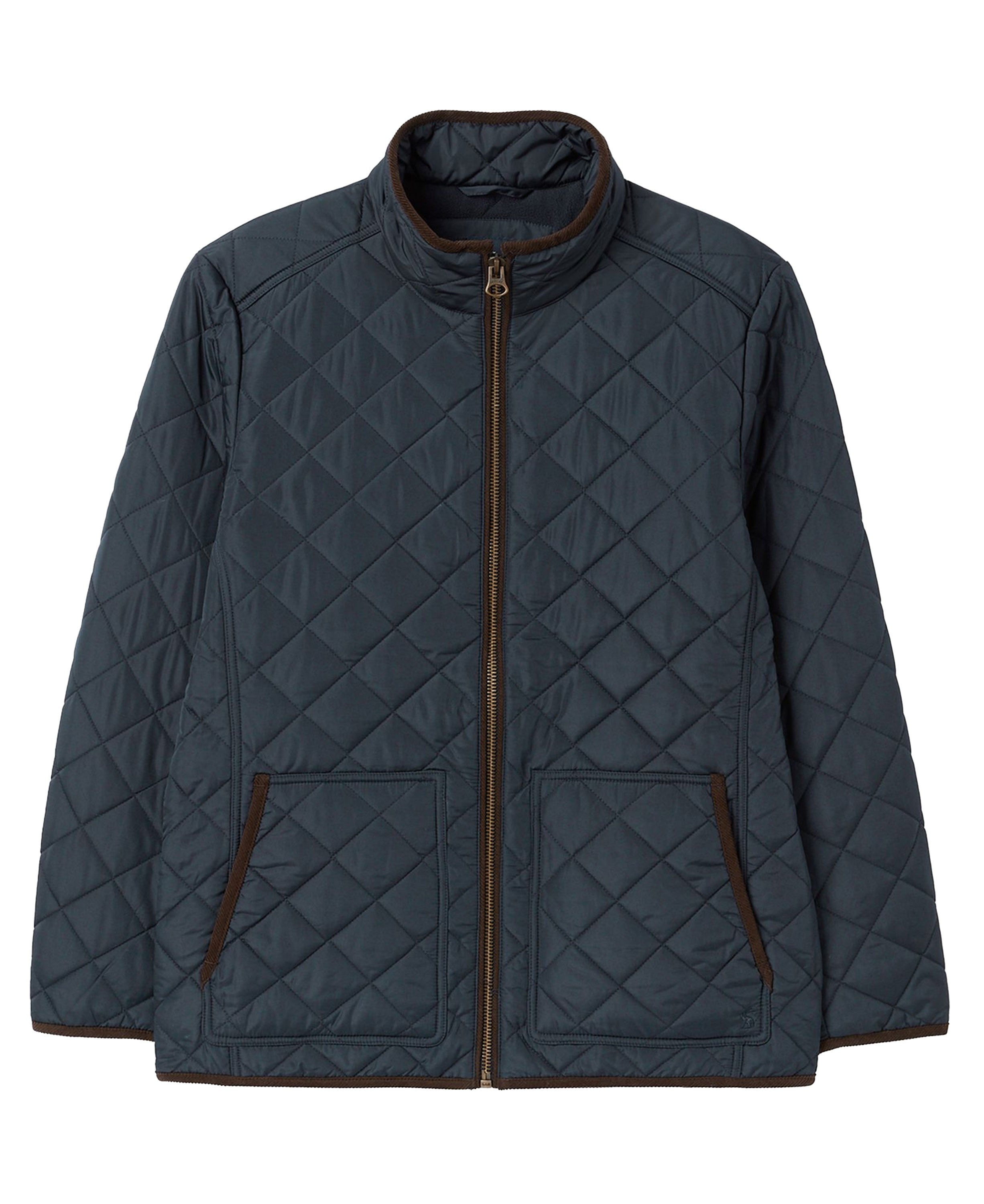 Landmark Joules Maynard Diamond Quilted Jacket in Navy