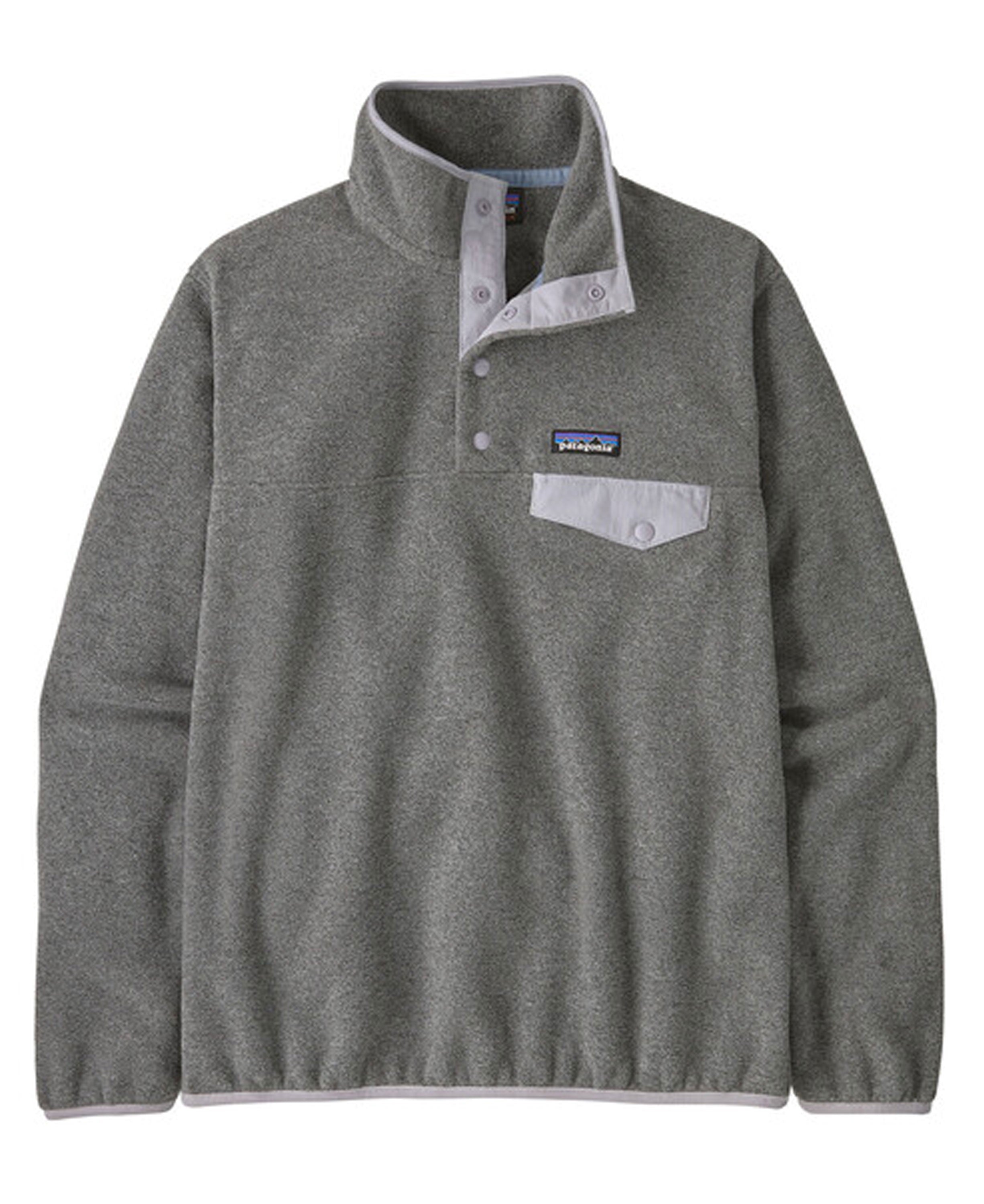 90’s Patagonia Synchilla Snap T USA:L Landmark | Patagonia Lw Synch Snap-T P/O in Nickel W/Permafrost Purple