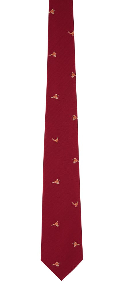 Ashford Silk Tie - Chilli Pheasant